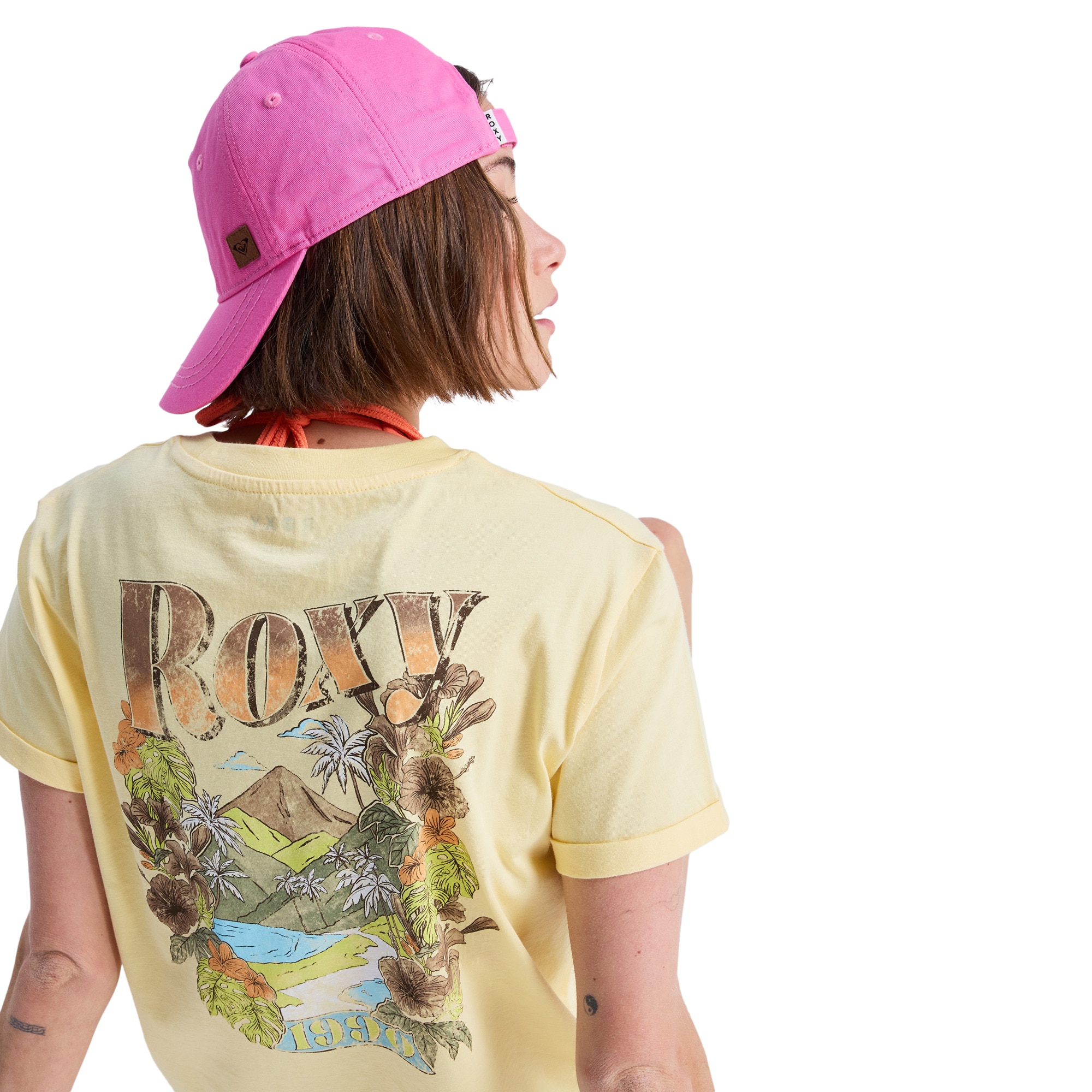 Camiseta de mujer Oceanregular Poster Roxy - Amarillo Amarillo-6