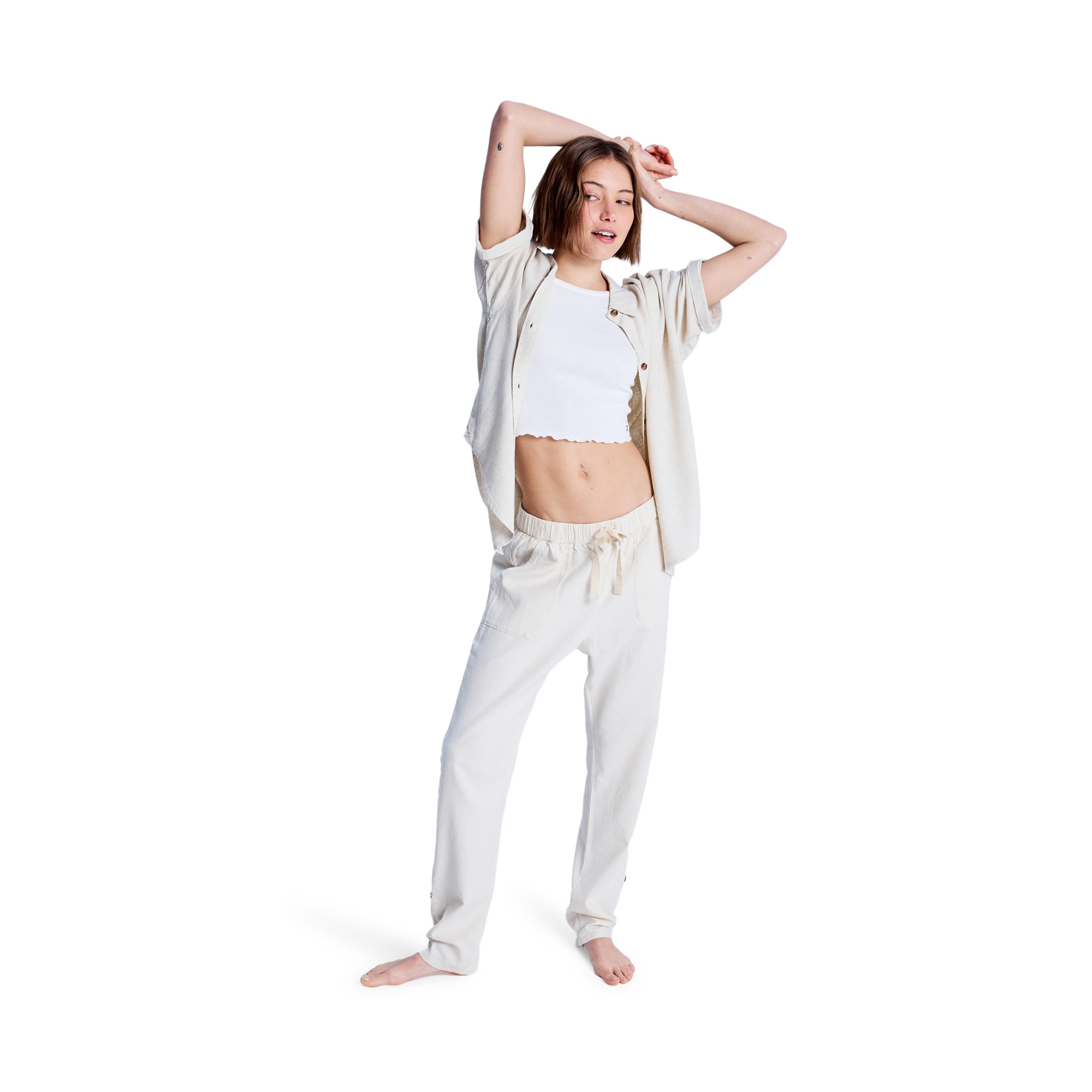 Pantalón de mujer On The Seashore Roxy - Natural Natural-1