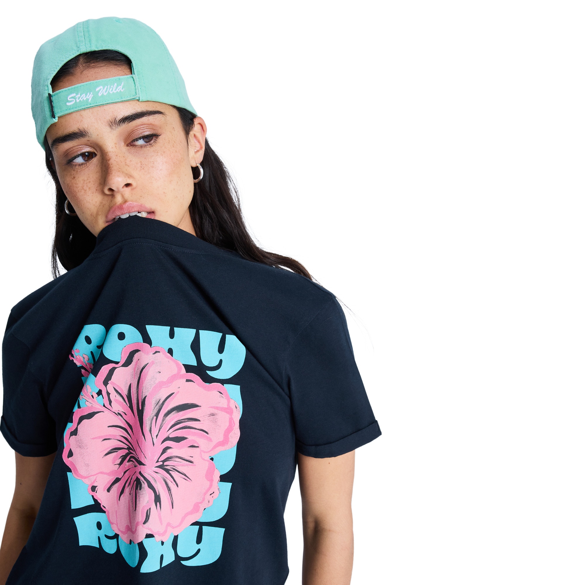 Camiseta de mujer Oceanregular Poster Roxy - Negro Negro-4