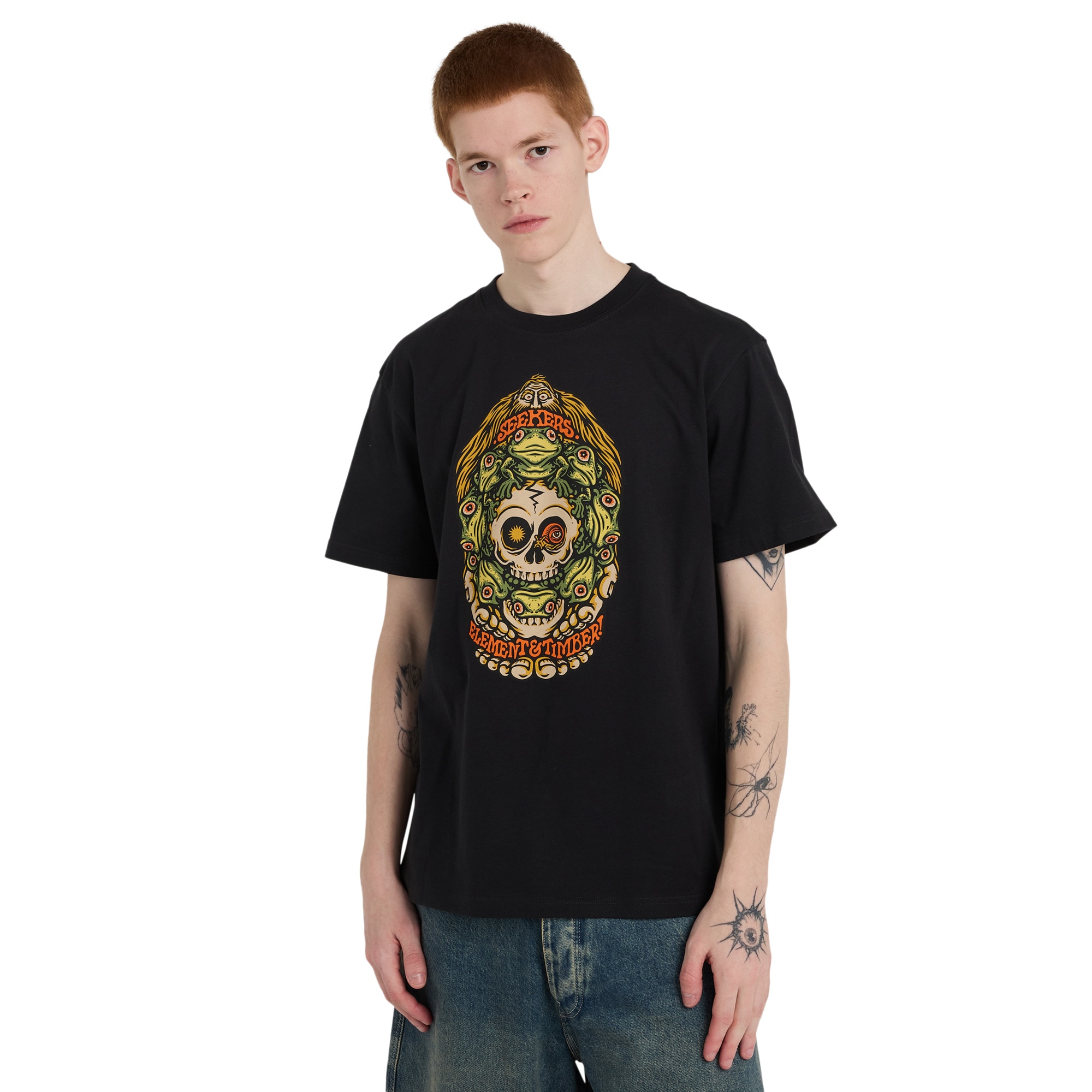Camiseta de hombre Timber Orbit Element - Negro Negro-1