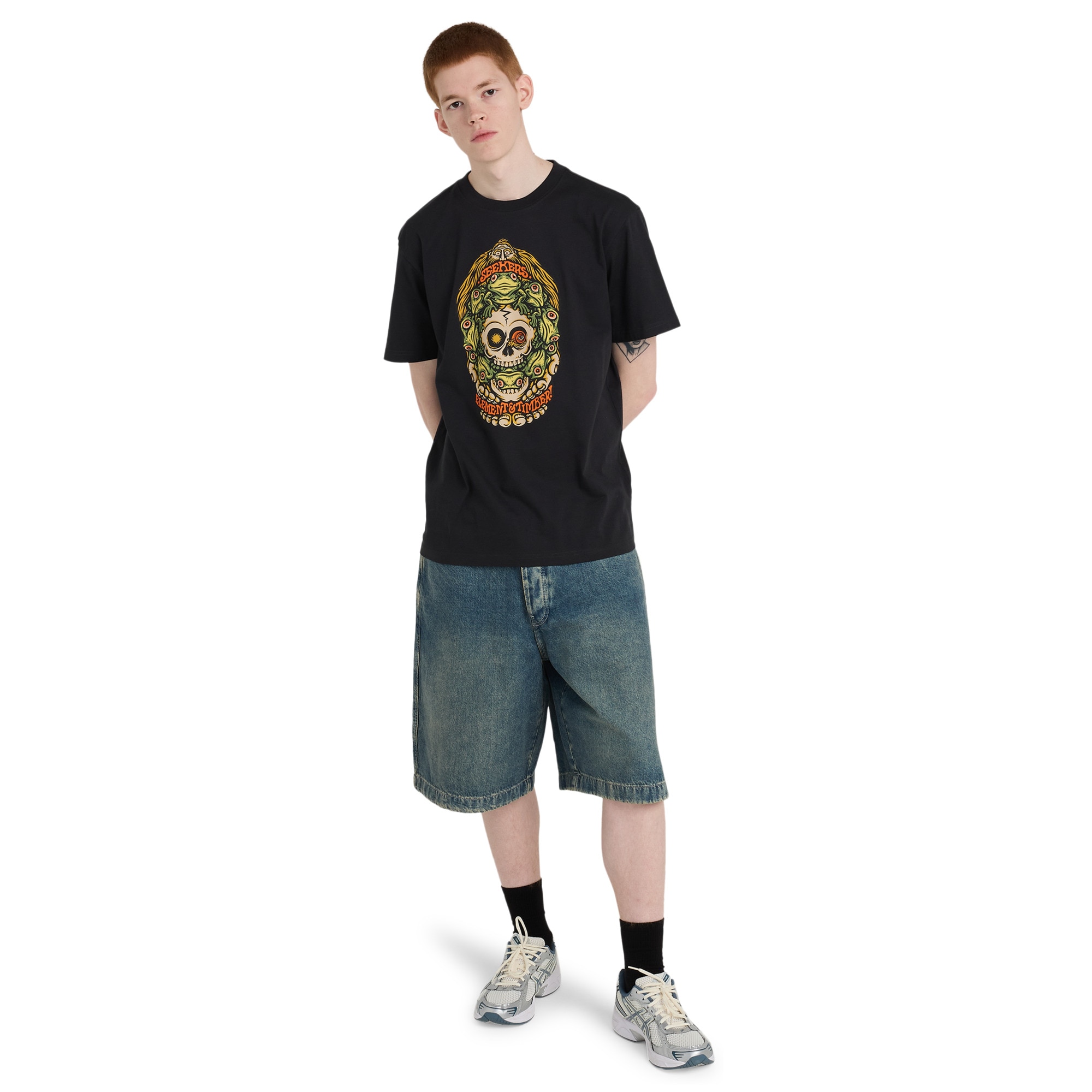 Camiseta de hombre Timber Orbit Element - Negro Negro-5