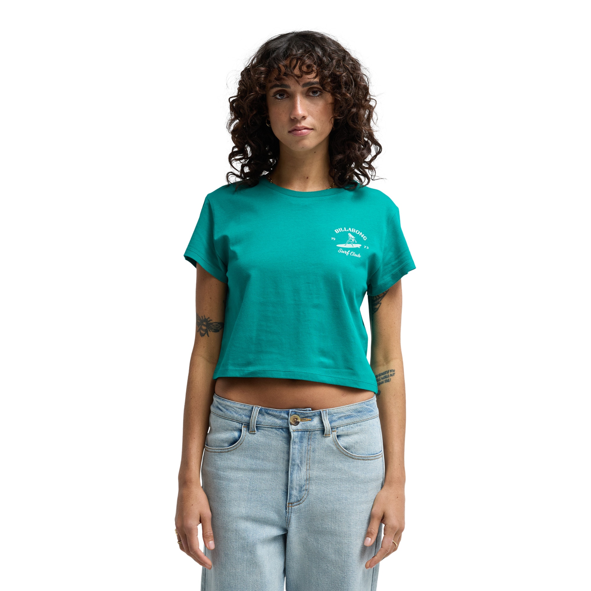 Camiseta de mujer Surf The Waves Billabong - Verde Verde-1