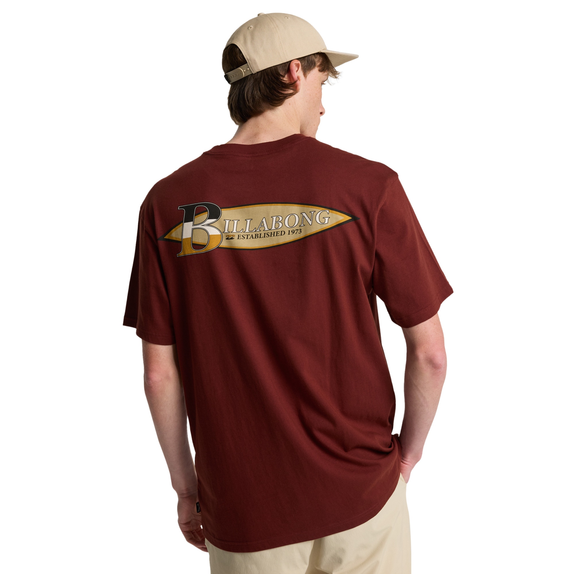 Camiseta de hombre Runner Up Billabong - Rojo Rojo-2