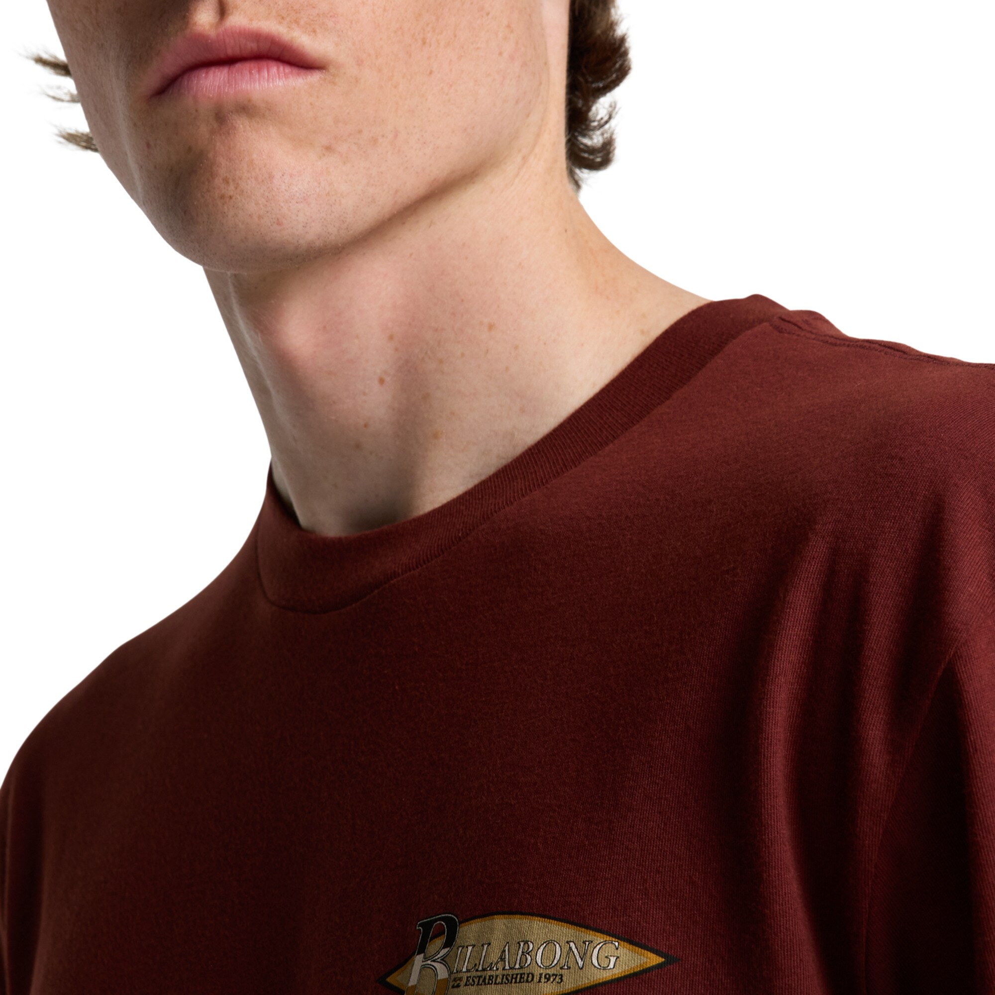Camiseta de hombre Runner Up Billabong - Rojo Rojo-5