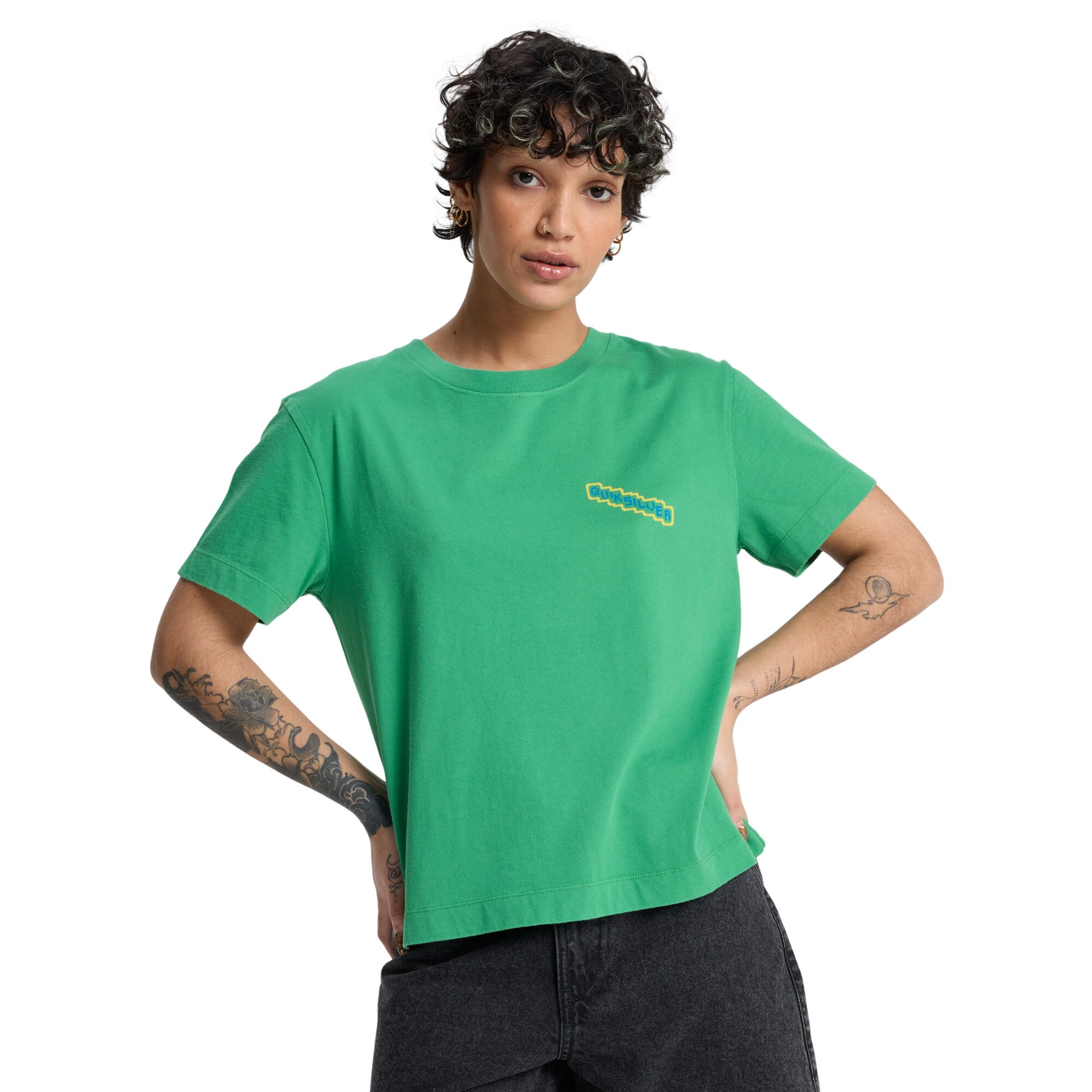 Camiseta de mujer Standard Quiksilver - Verde Verde-1