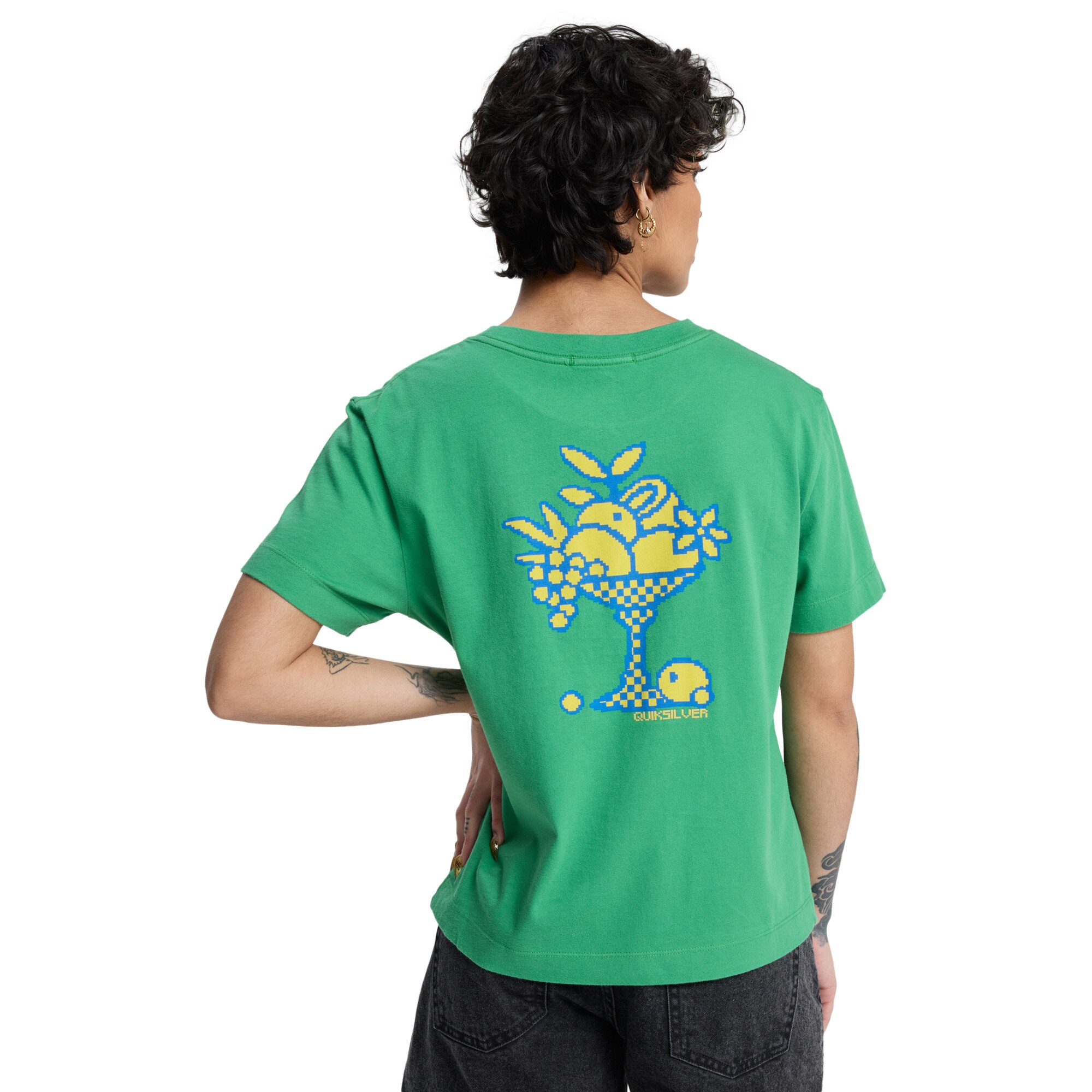 Camiseta de mujer Standard Quiksilver - Verde Verde-2