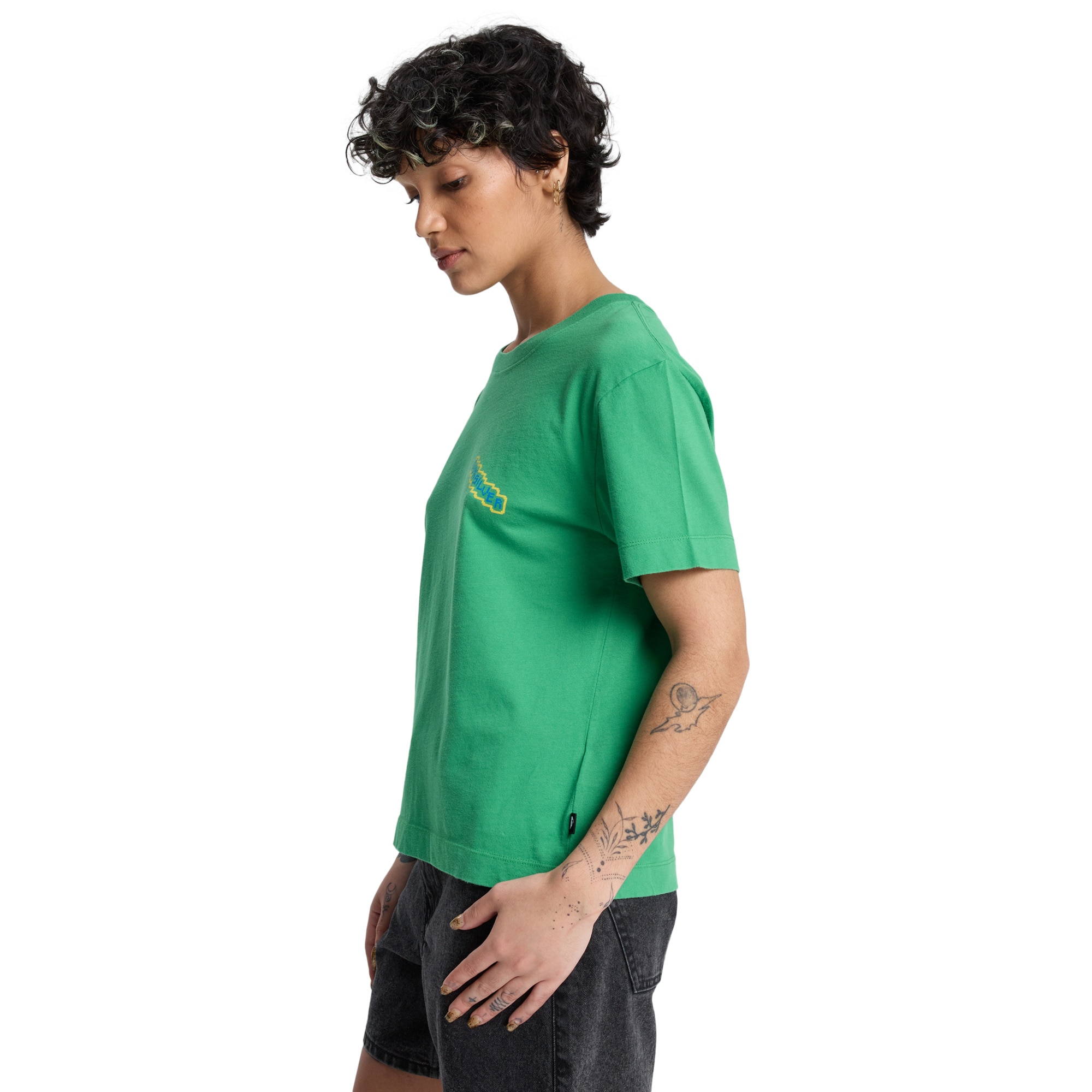 Camiseta de mujer Standard Quiksilver - Verde Verde-3
