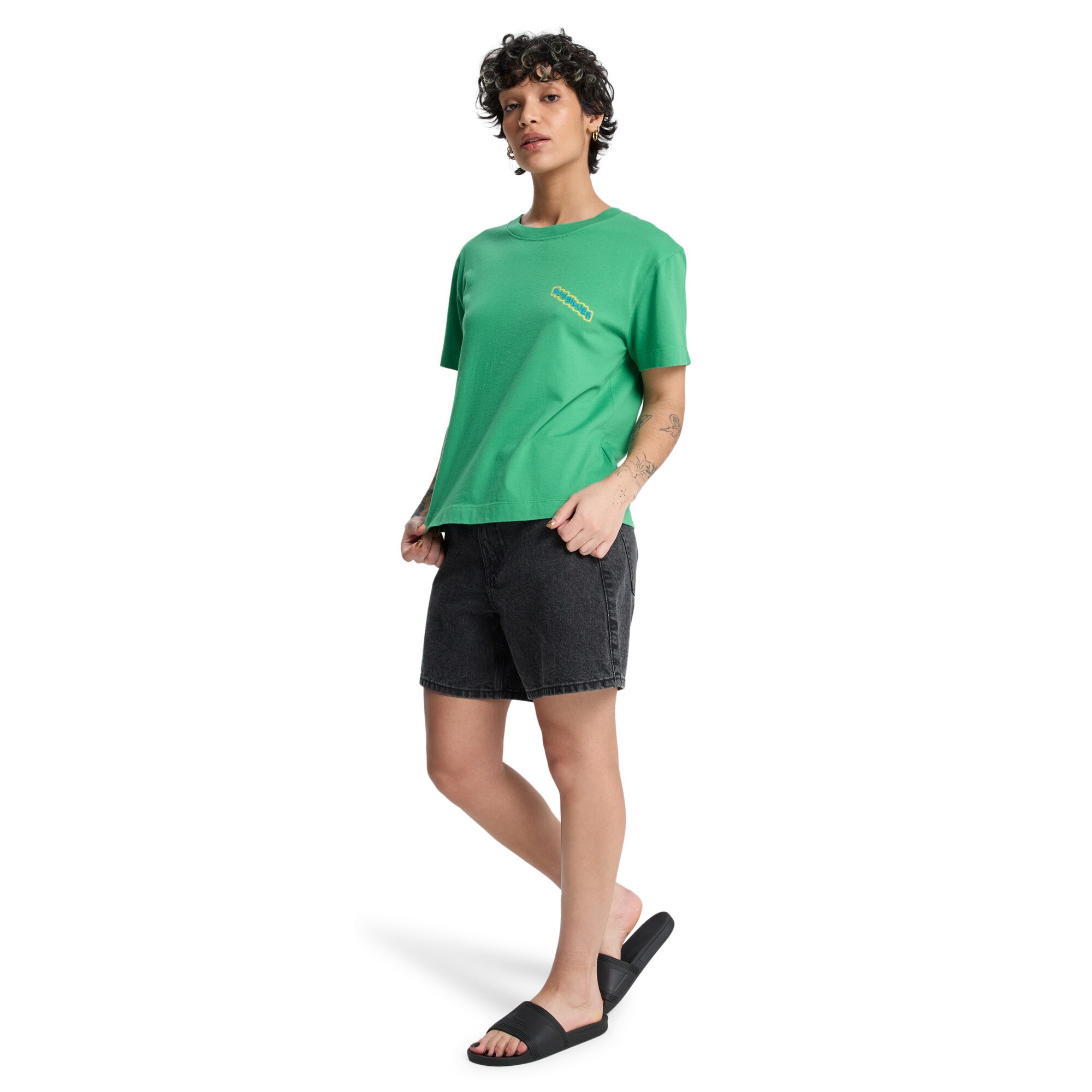 Camiseta de mujer Standard Quiksilver - Verde Verde-5