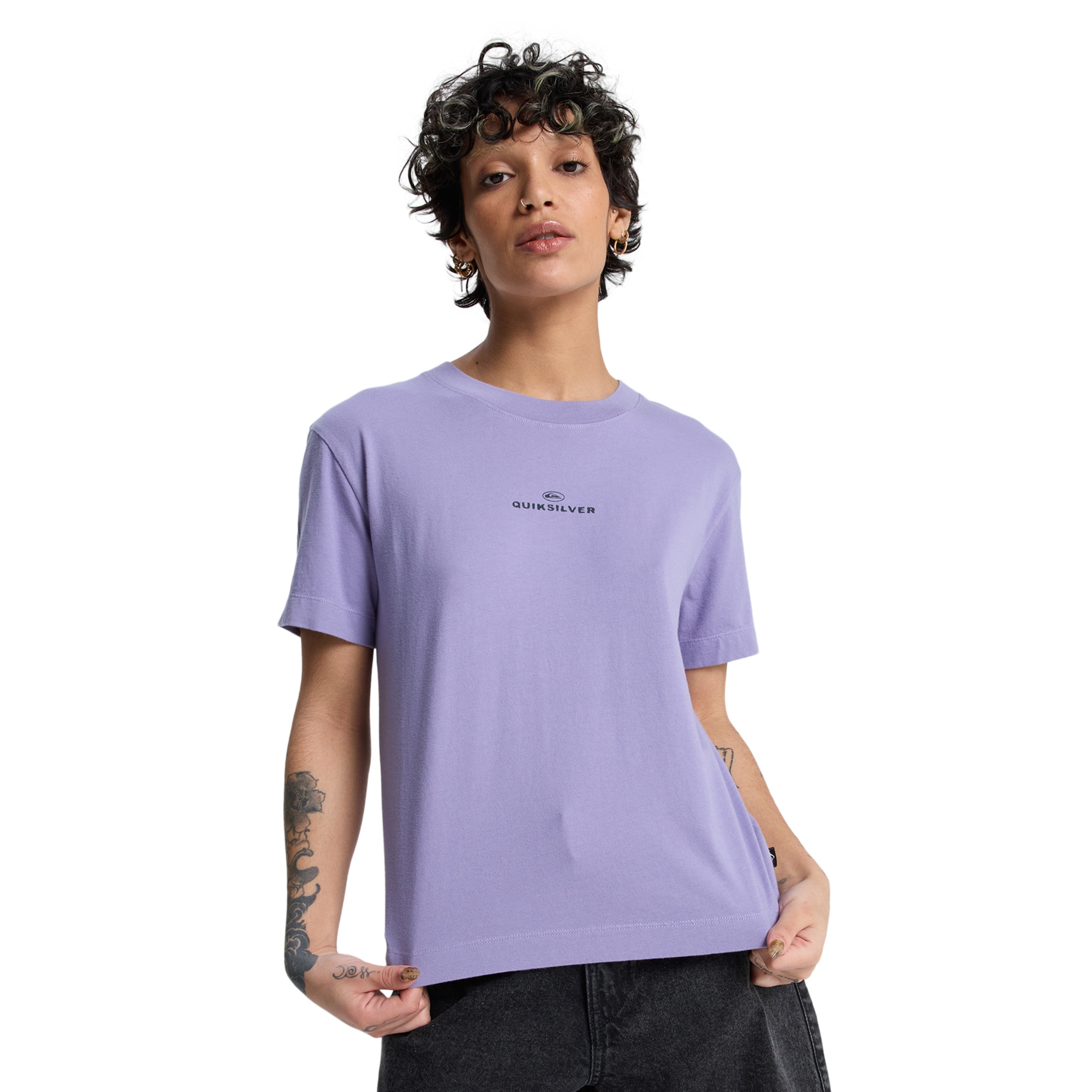 Camiseta de mujer Standard Quiksilver - Morado Morado-1