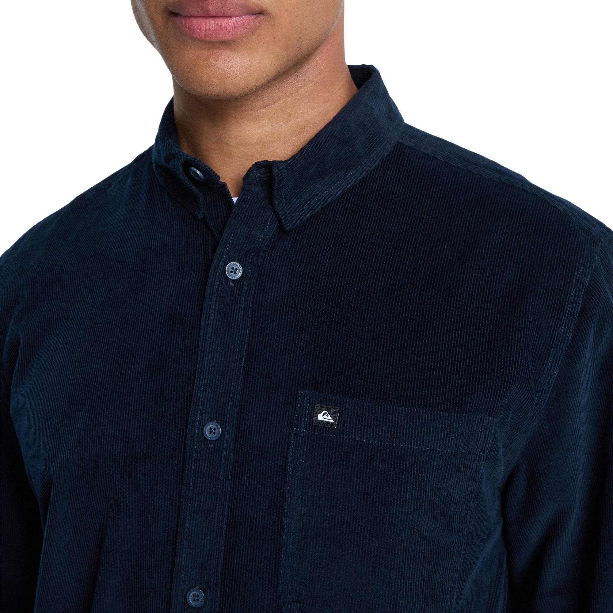 Camisa de hombre Smoke Trail Cord Quiksilver - Azul marino Azul marino-4