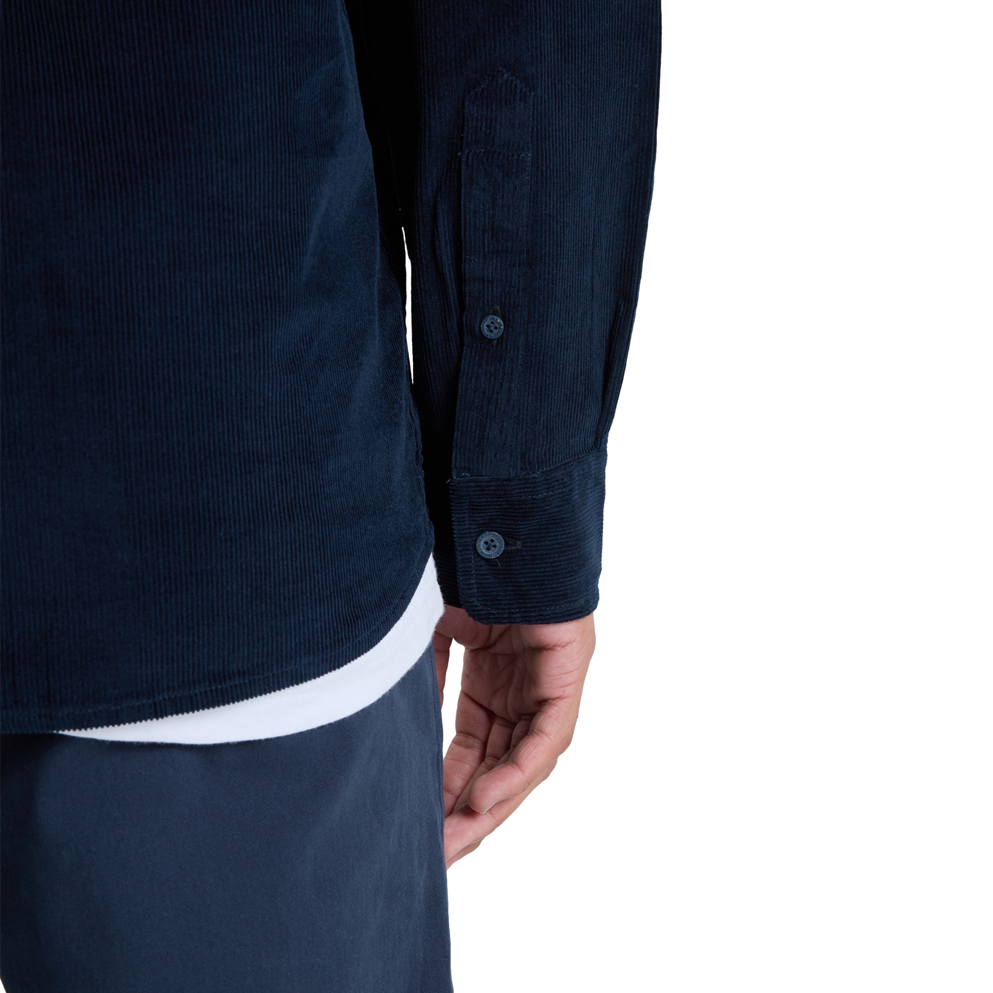 Camisa de hombre Smoke Trail Cord Quiksilver - Azul marino Azul marino-6