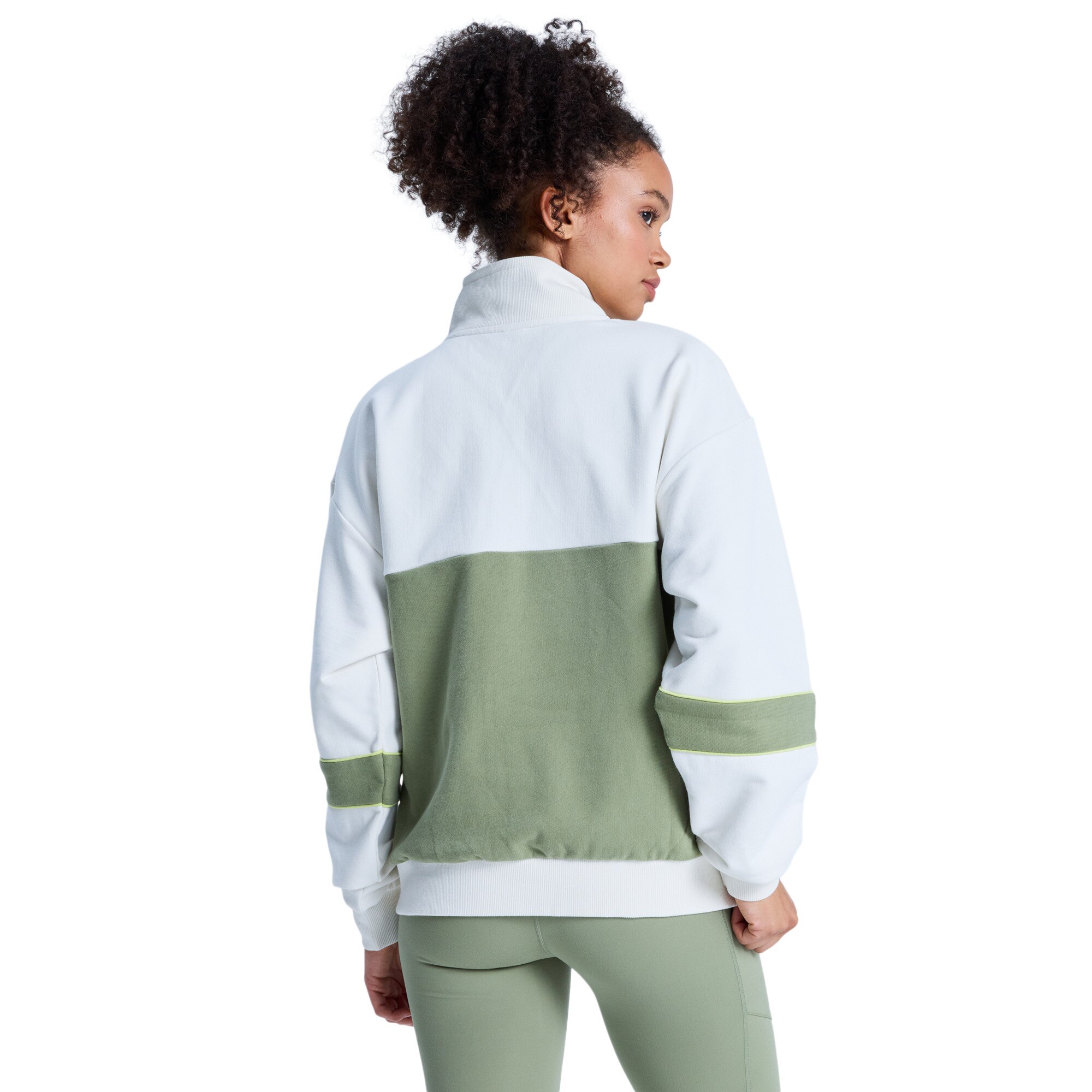 Sudadera de mujer Ess Energy New Roxy - Verde Oliva Verde Oliva-2