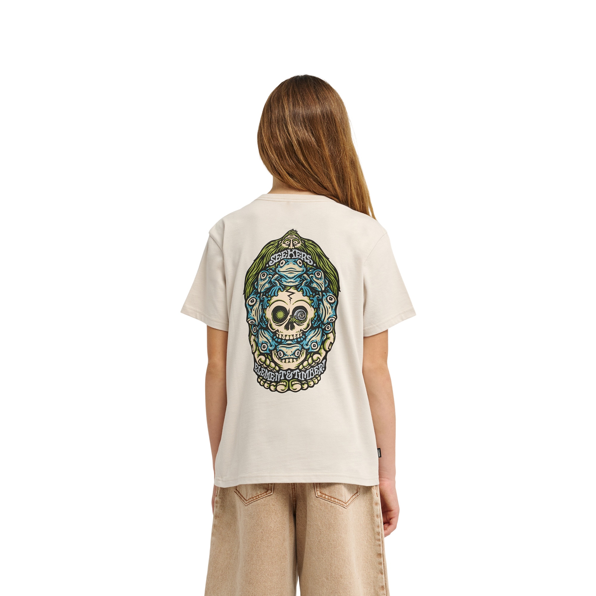 Camiseta de niños Timber Orbit Element - Beige Beige-2