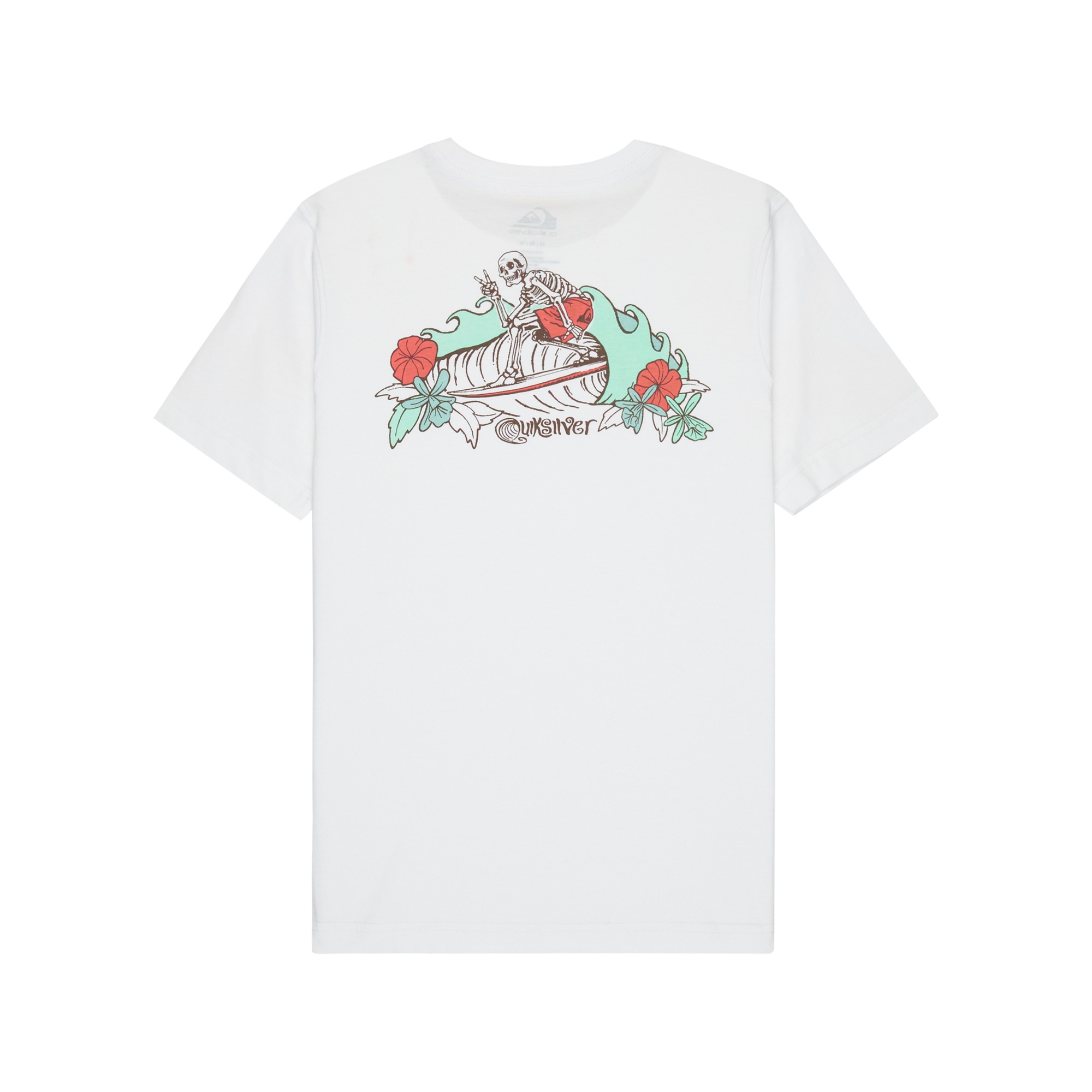 Camiseta de niños Skeleton Ride Quiksilver - Blanco Blanco-2