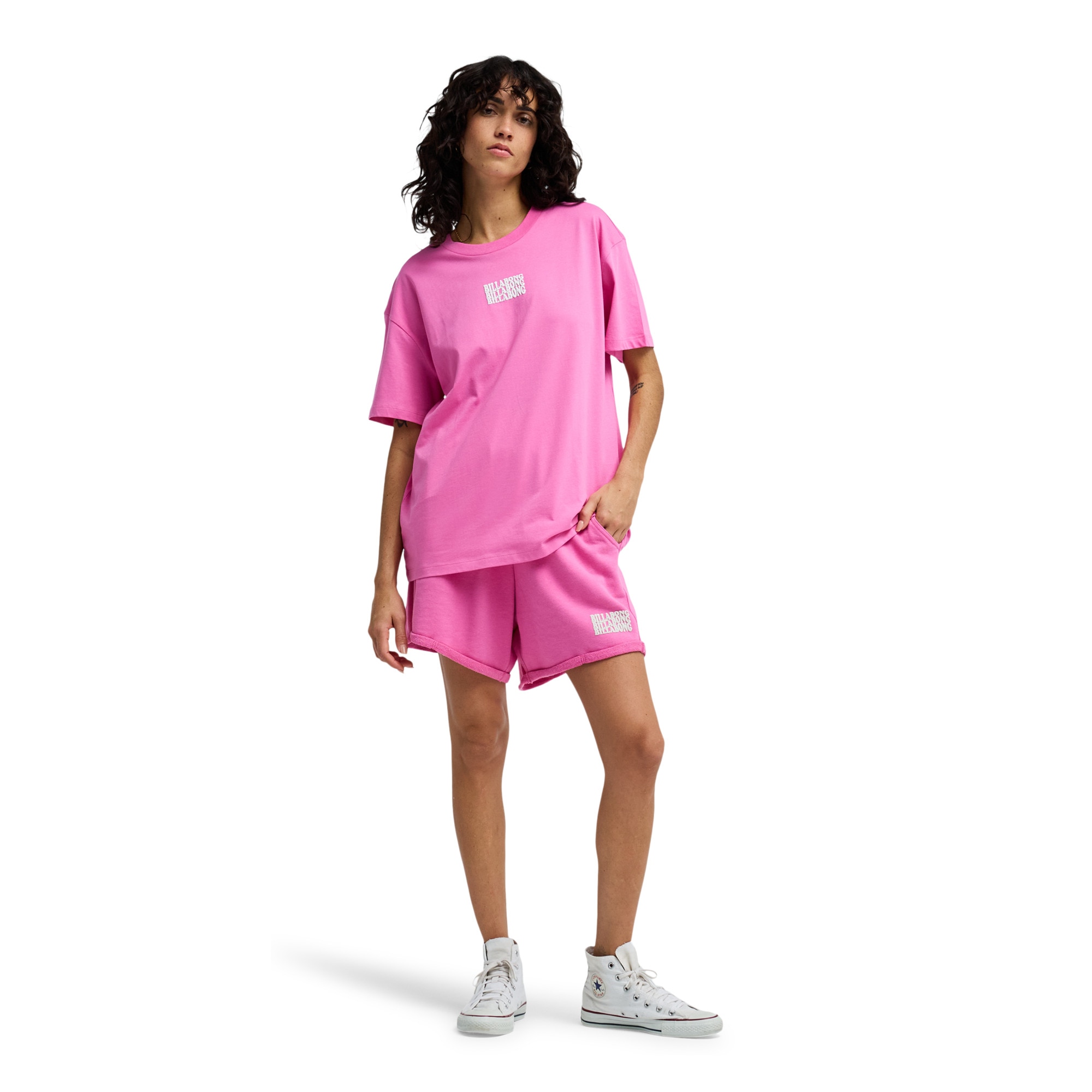Imagen 3 de Camiseta de mujer In The Beyond Billabong - Rosa Rosa