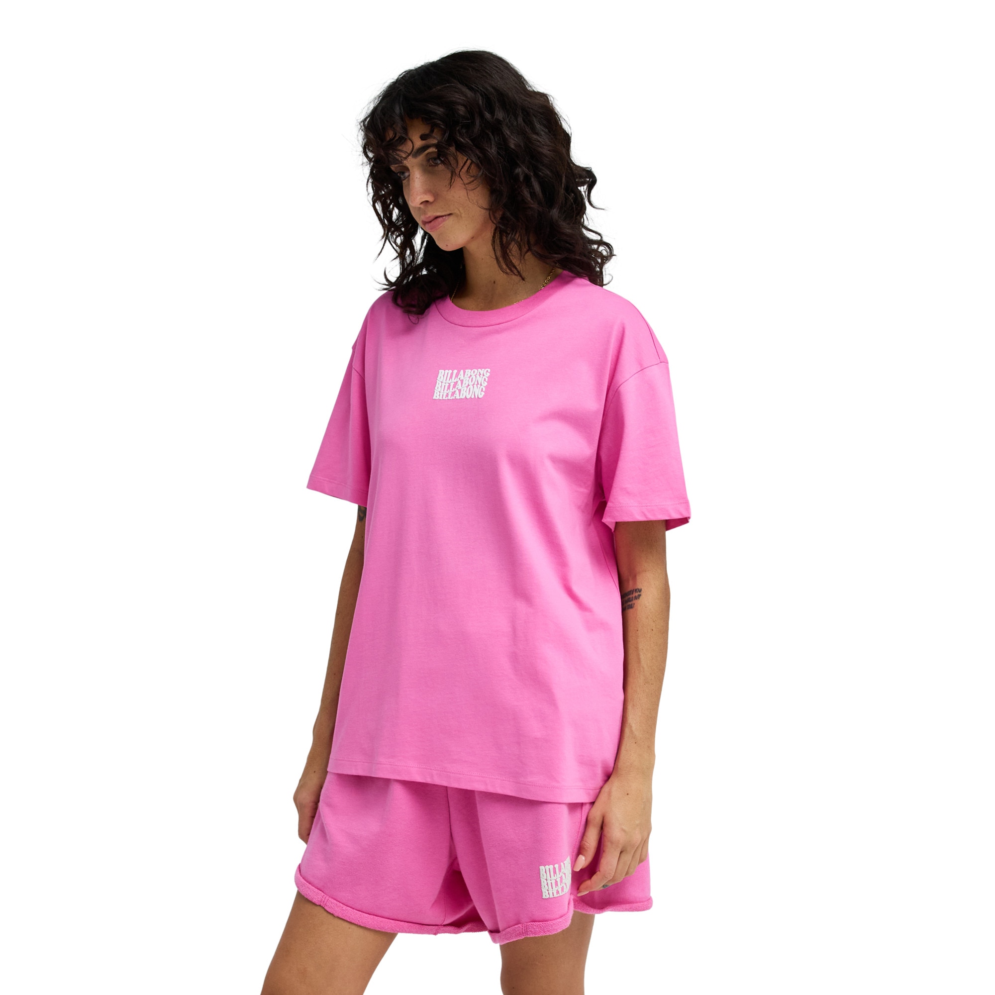 Imagen 4 de Camiseta de mujer In The Beyond Billabong - Rosa Rosa