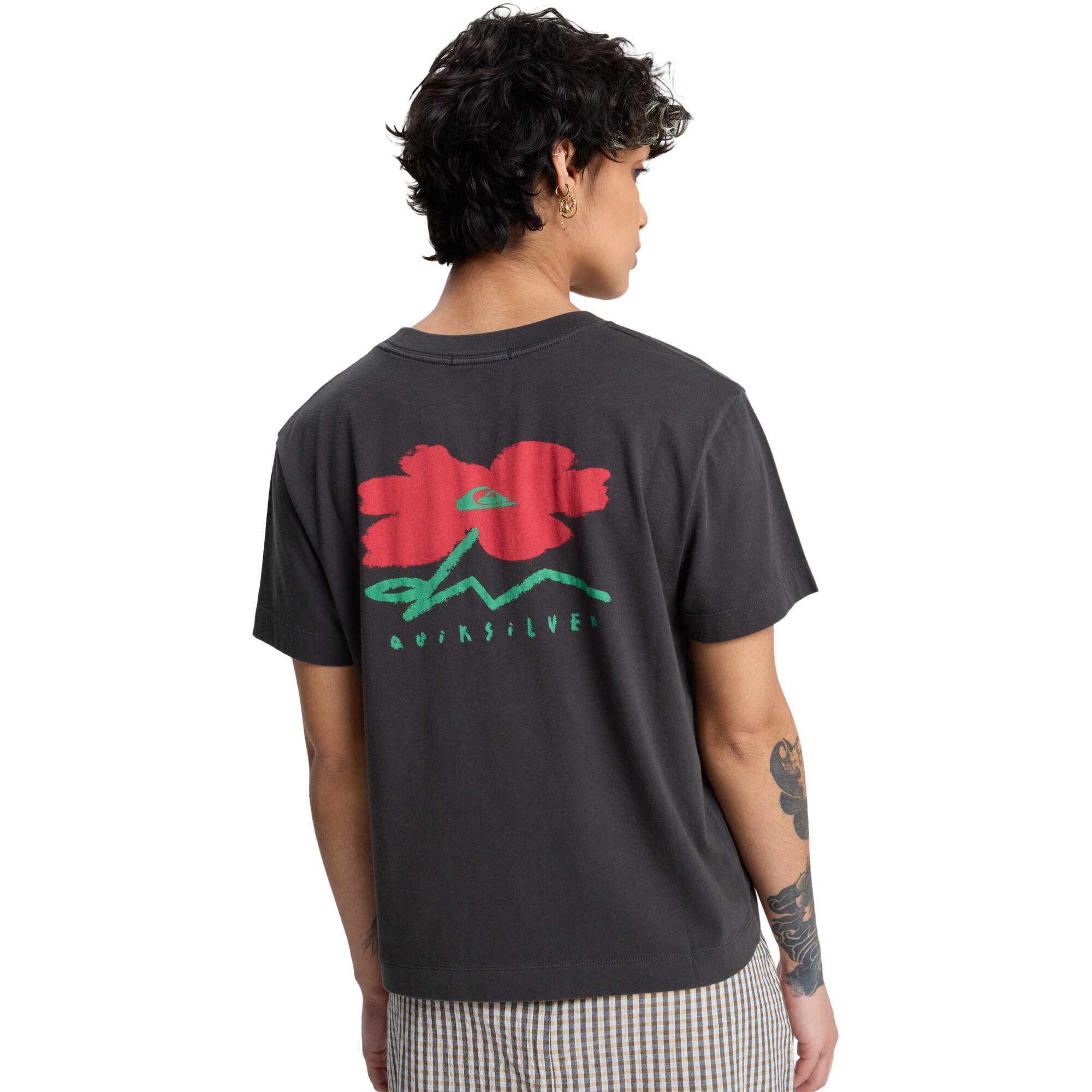 Camiseta de mujer Standard Quiksilver - Negro Negro-2
