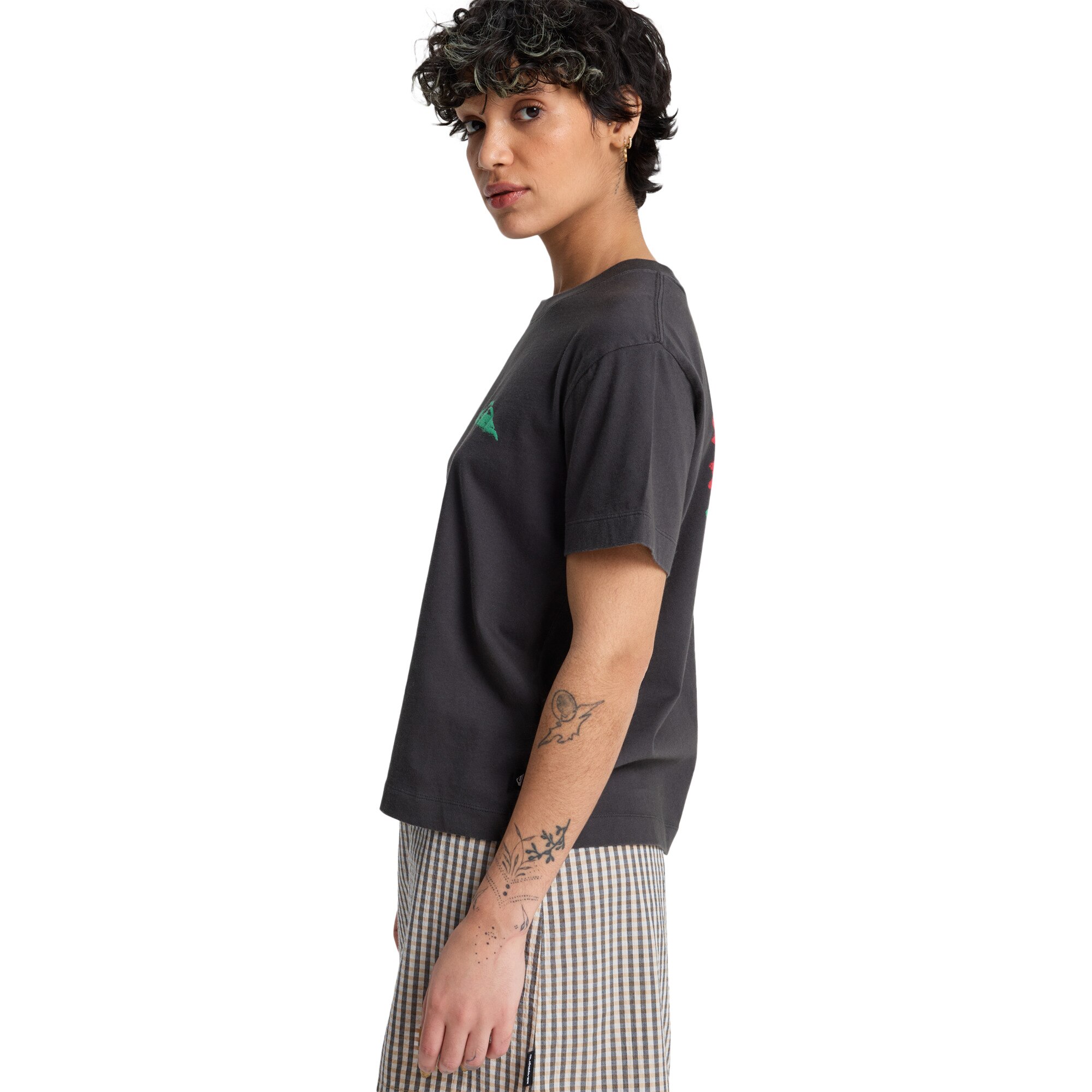 Camiseta de mujer Standard Quiksilver - Negro Negro-3