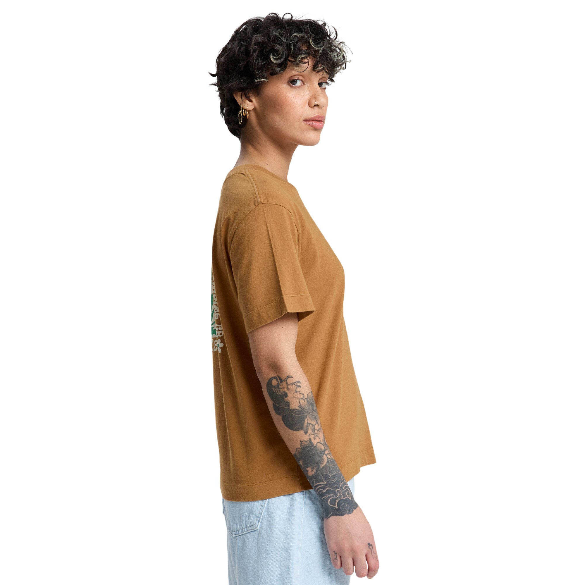 Camiseta de mujer Standard Quiksilver - Marrón Marrón-3