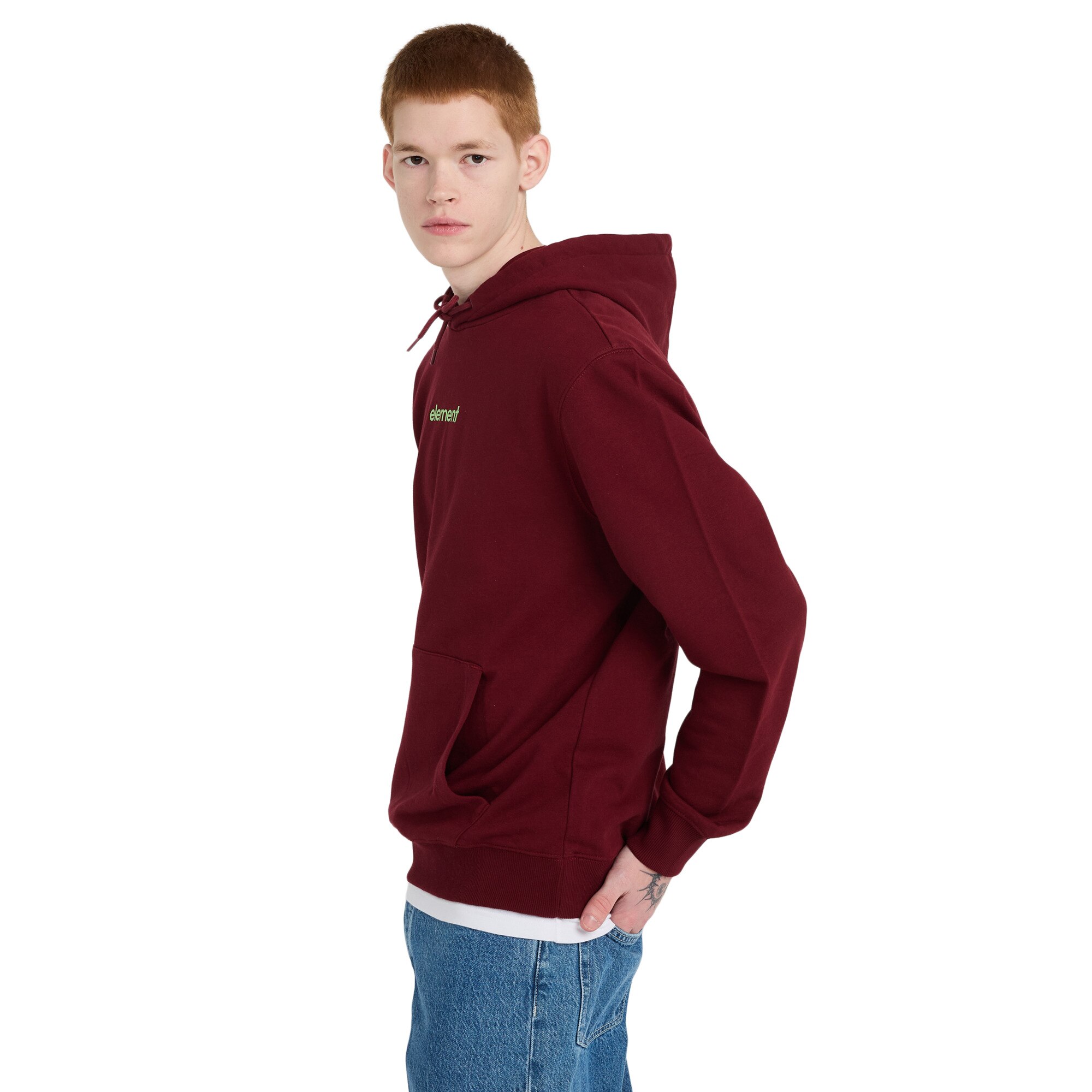 Sudadera con capucha para Hombre Simple Logo Element - Rojo Rojo-2
