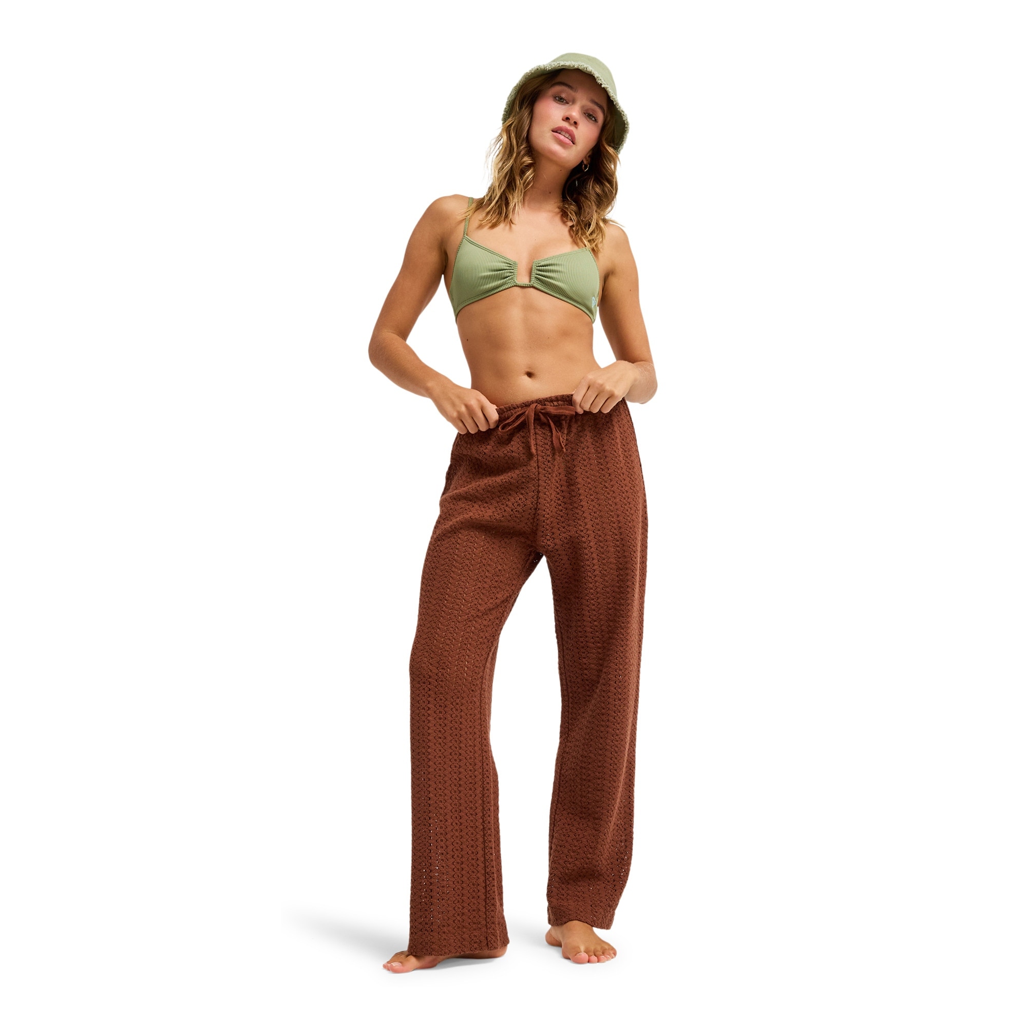 Pantalón de mujer Mood Moving Roxy - Marrón Marrón-4