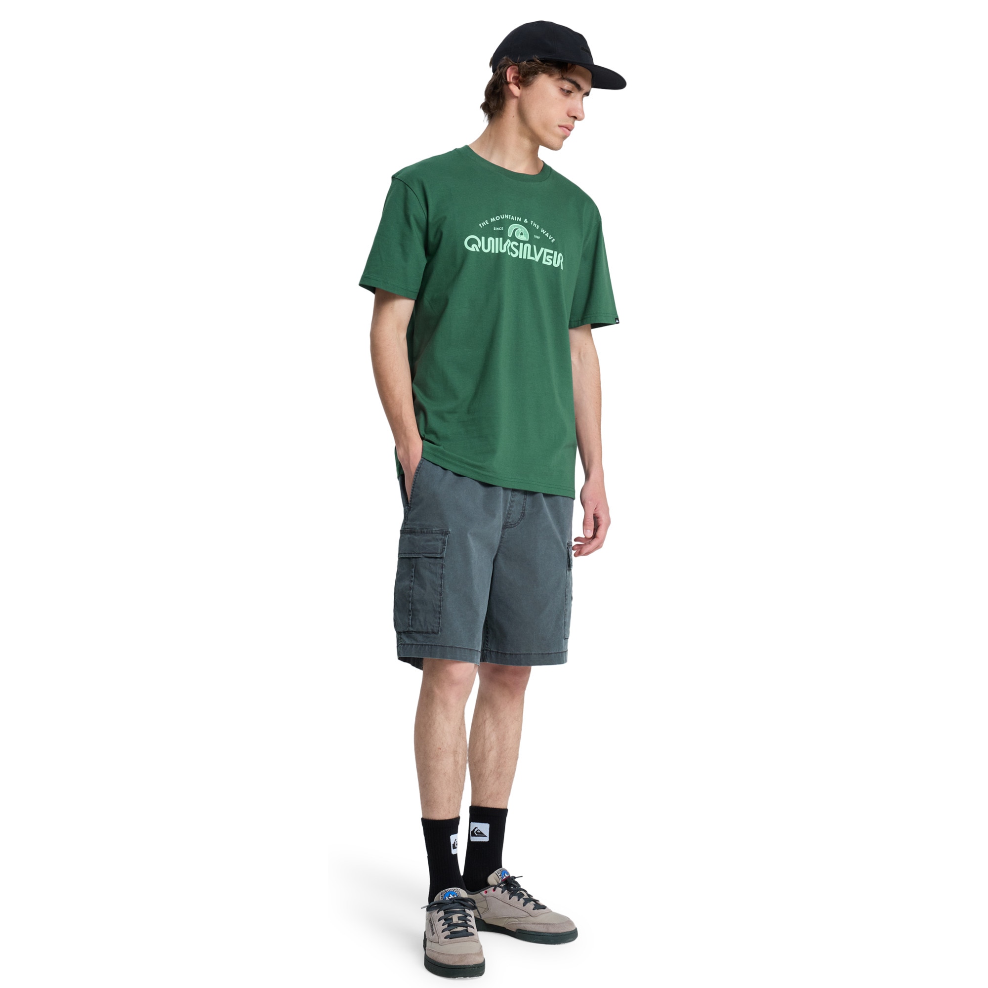 Imagen 5 de Camiseta de hombre EV Vista Quiksilver - Verde Verde