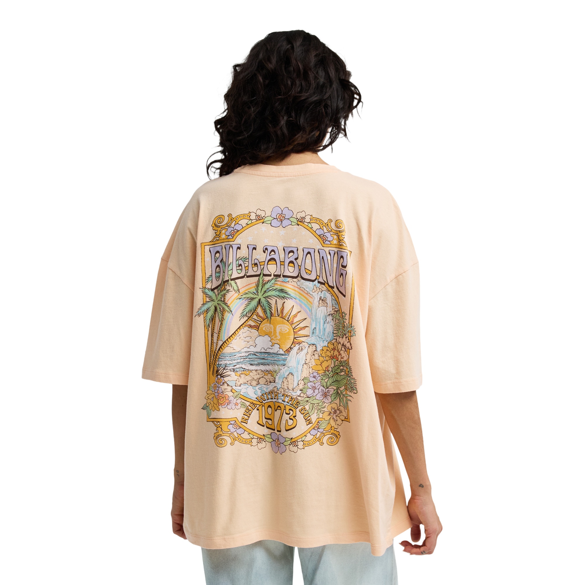 Camiseta de mujer Waterfall Billabong - Rosa Rosa-2