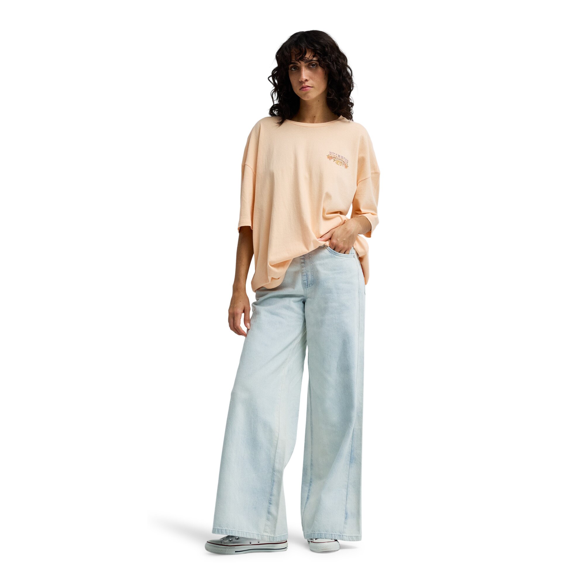 Camiseta de mujer Waterfall Billabong - Rosa Rosa-3