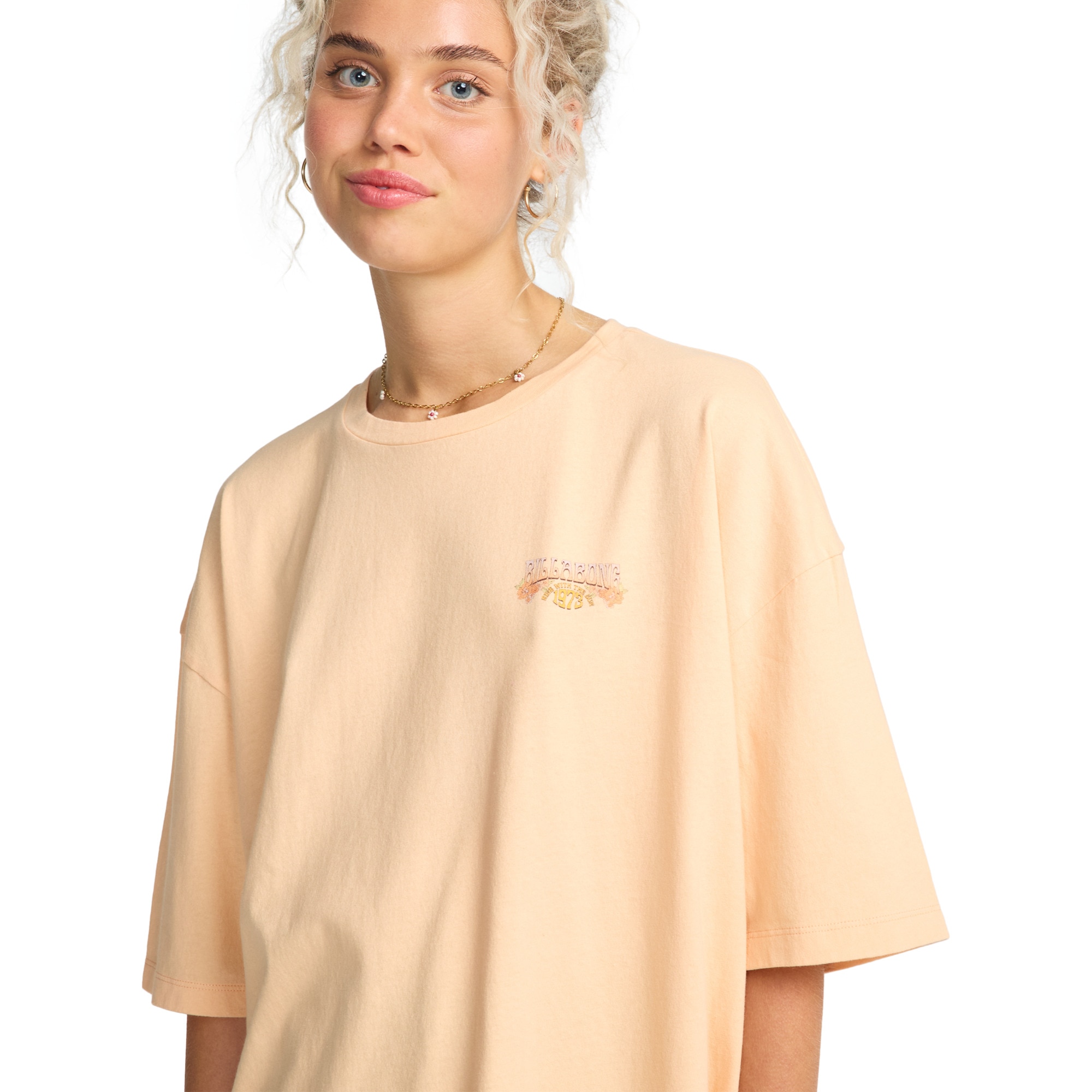 Camiseta de mujer Waterfall Billabong - Rosa Rosa-5