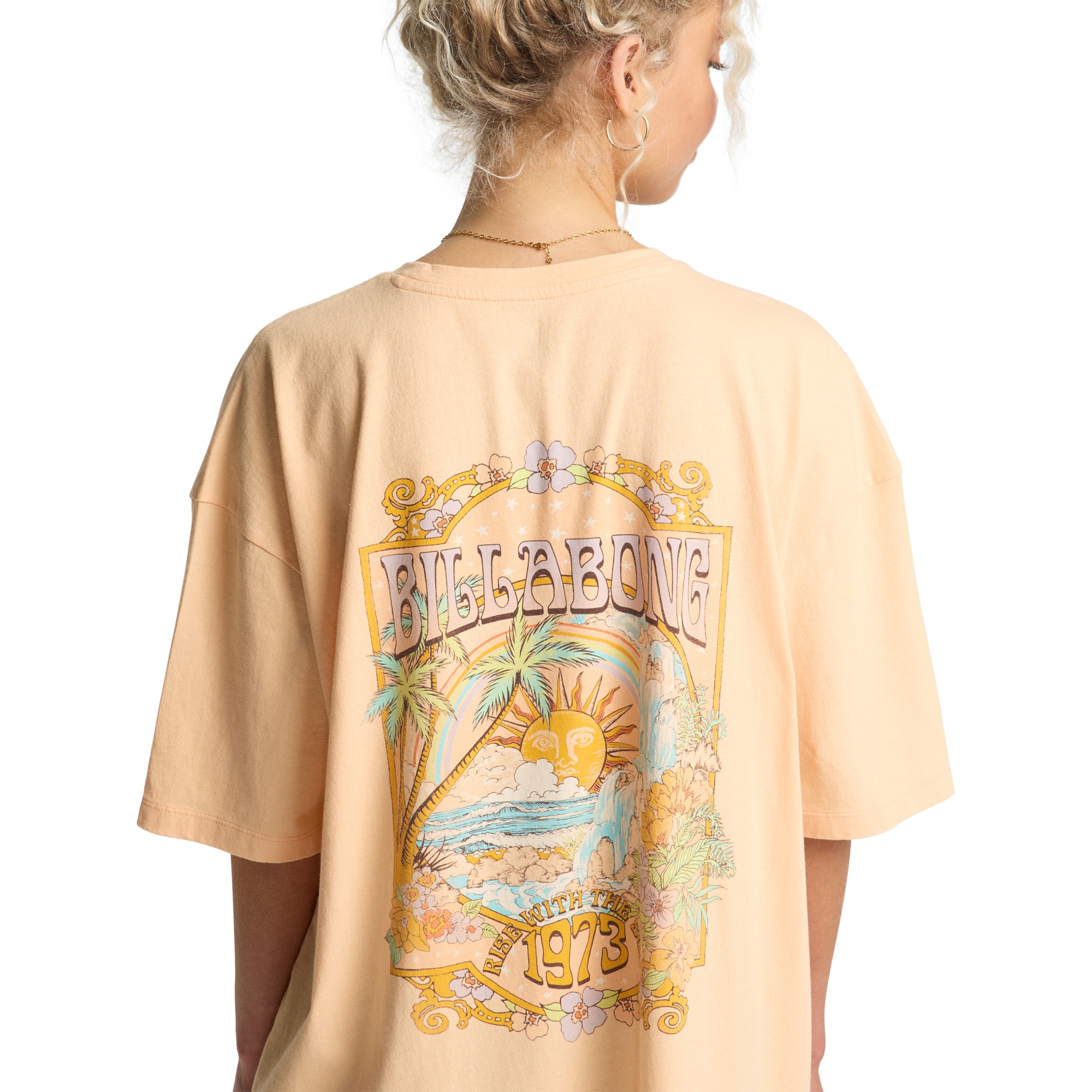 Camiseta de mujer Waterfall Billabong - Rosa Rosa-6