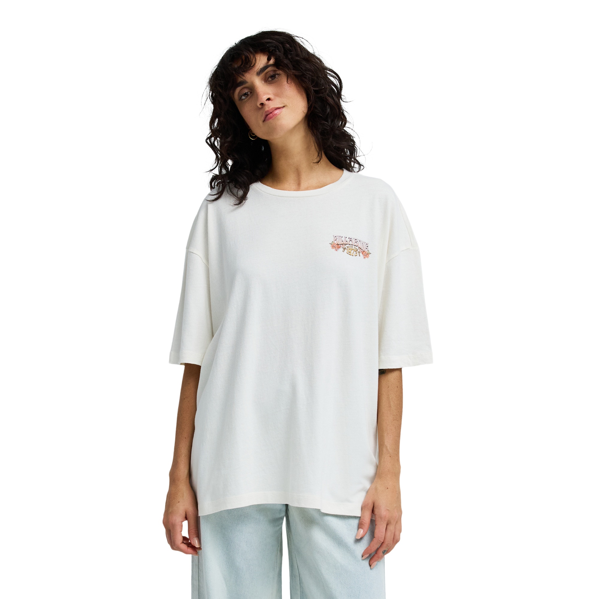 Camiseta de mujer Waterfall Billabong - Blanco Blanco-1