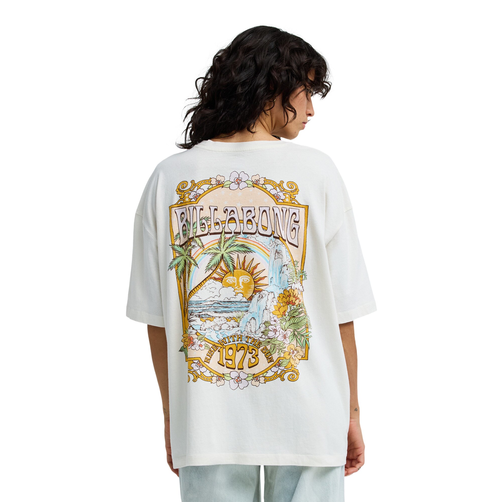 Camiseta de mujer Waterfall Billabong - Blanco Blanco-2