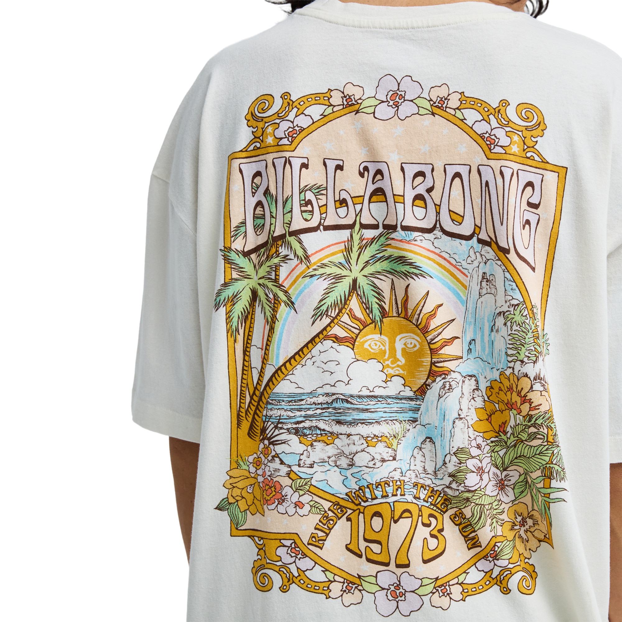 Camiseta de mujer Waterfall Billabong - Blanco Blanco-3
