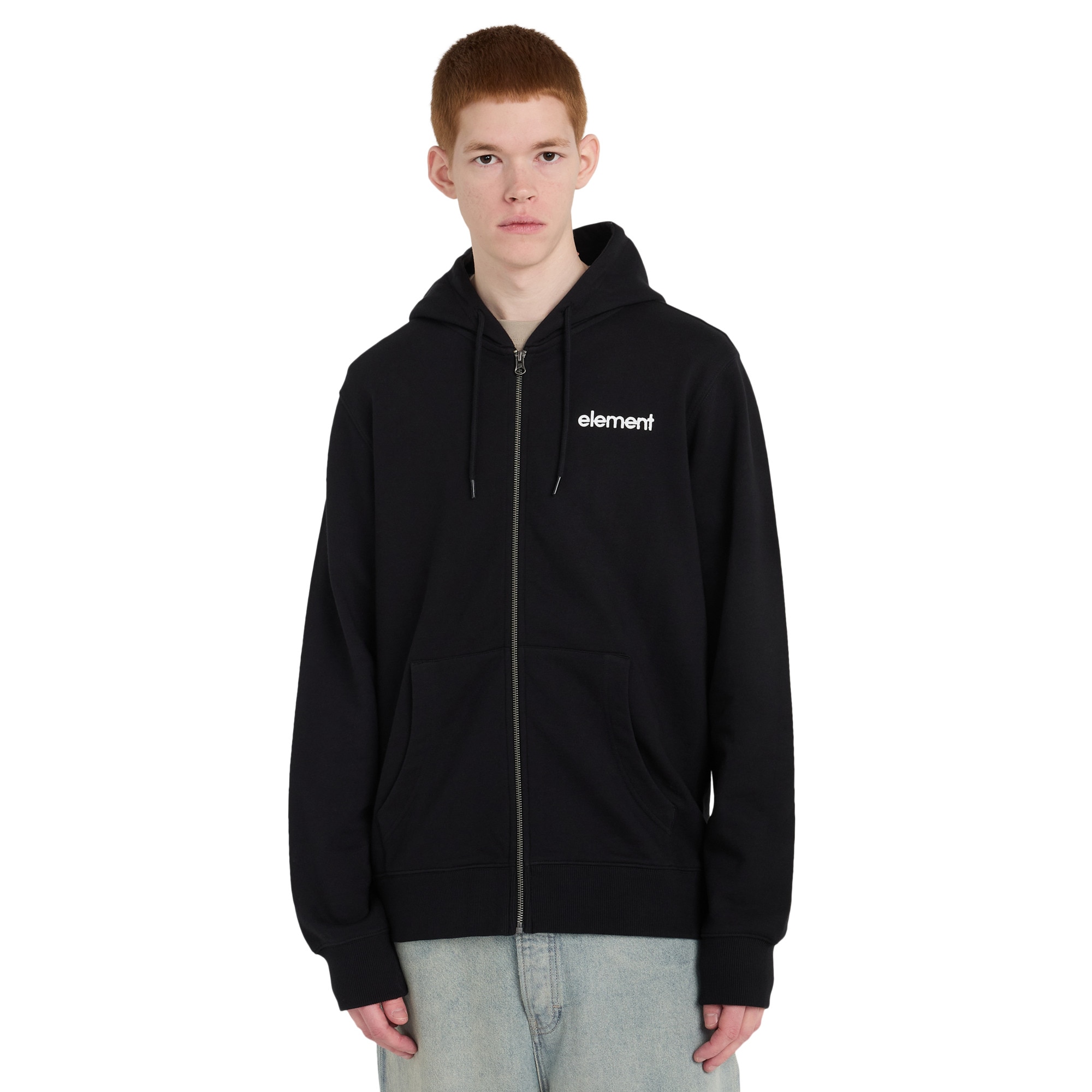 Sudadera con capucha y cremallera para hombre Future Nature Element - Negro Negro-1