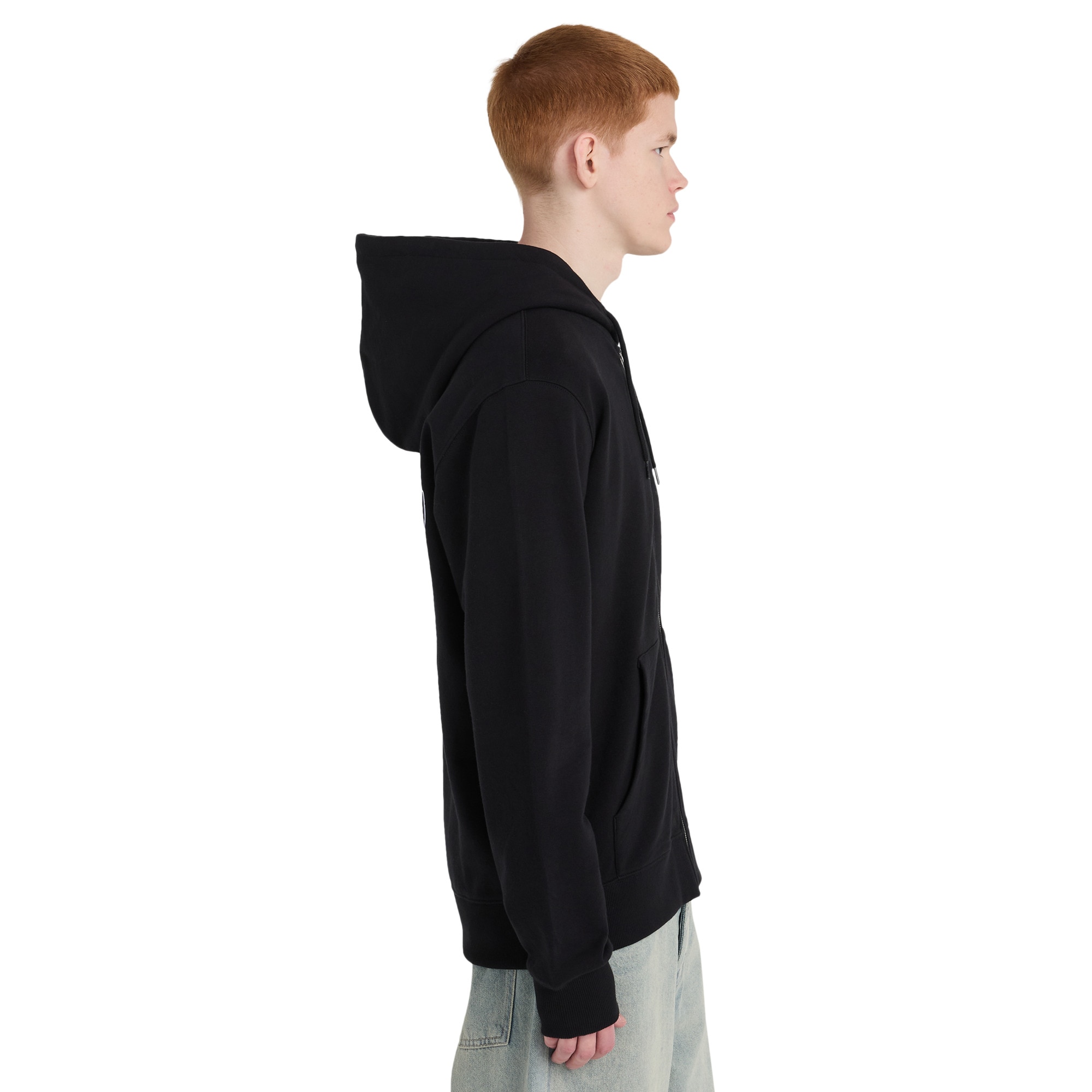 Sudadera con capucha y cremallera para hombre Future Nature Element - Negro Negro-2
