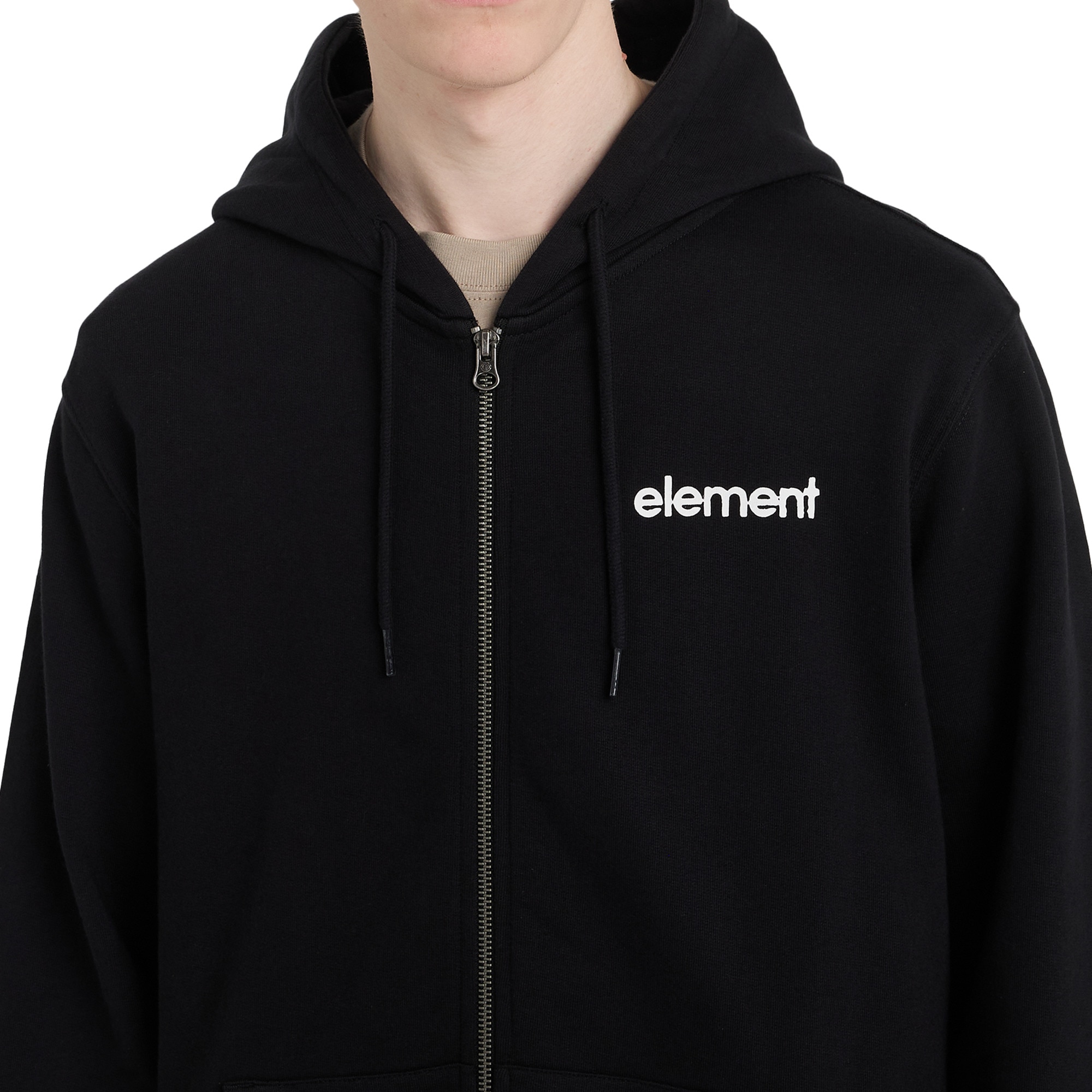 Sudadera con capucha y cremallera para hombre Future Nature Element - Negro Negro-3