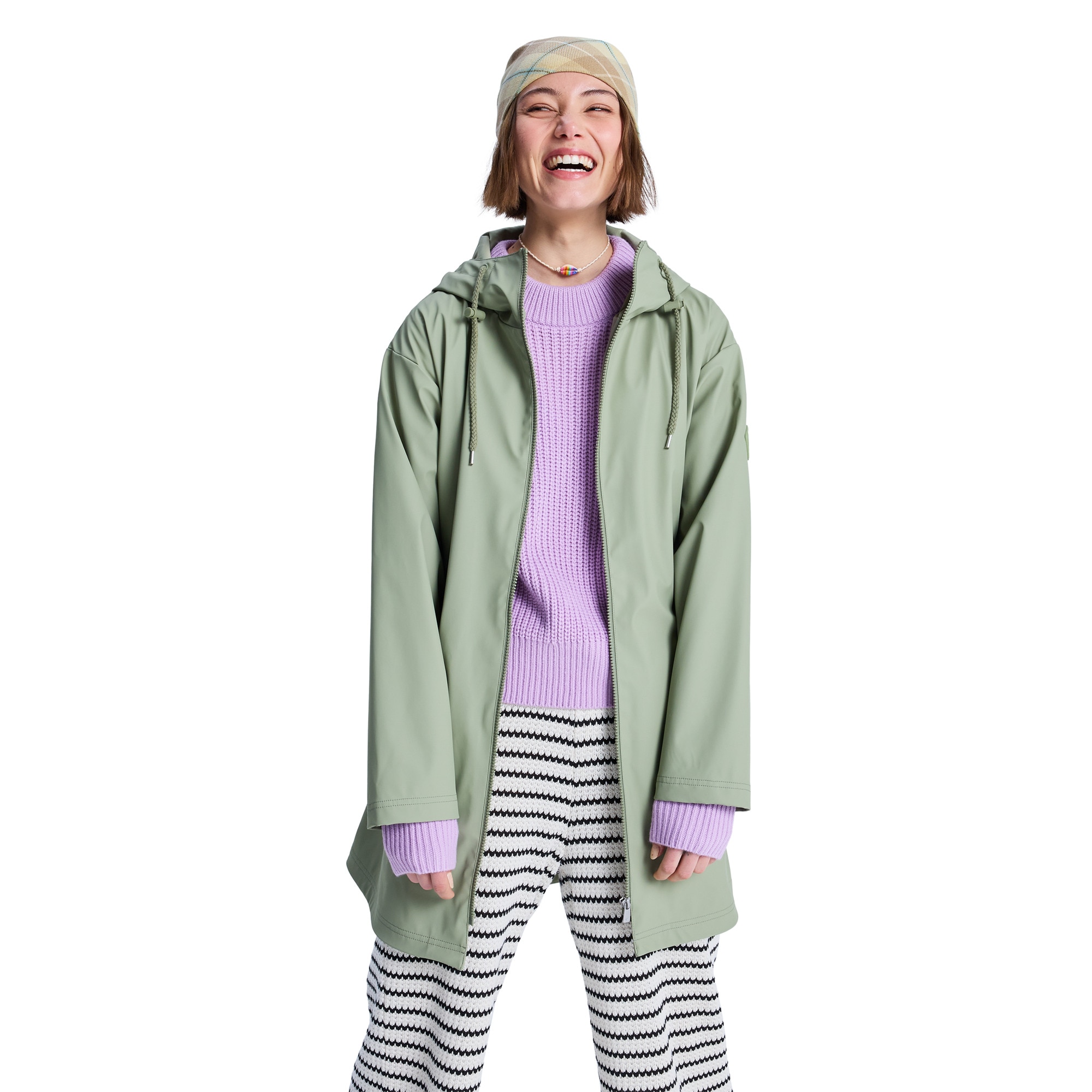 Roxy Trenka para lluvia de mujer Raining Again Verde
