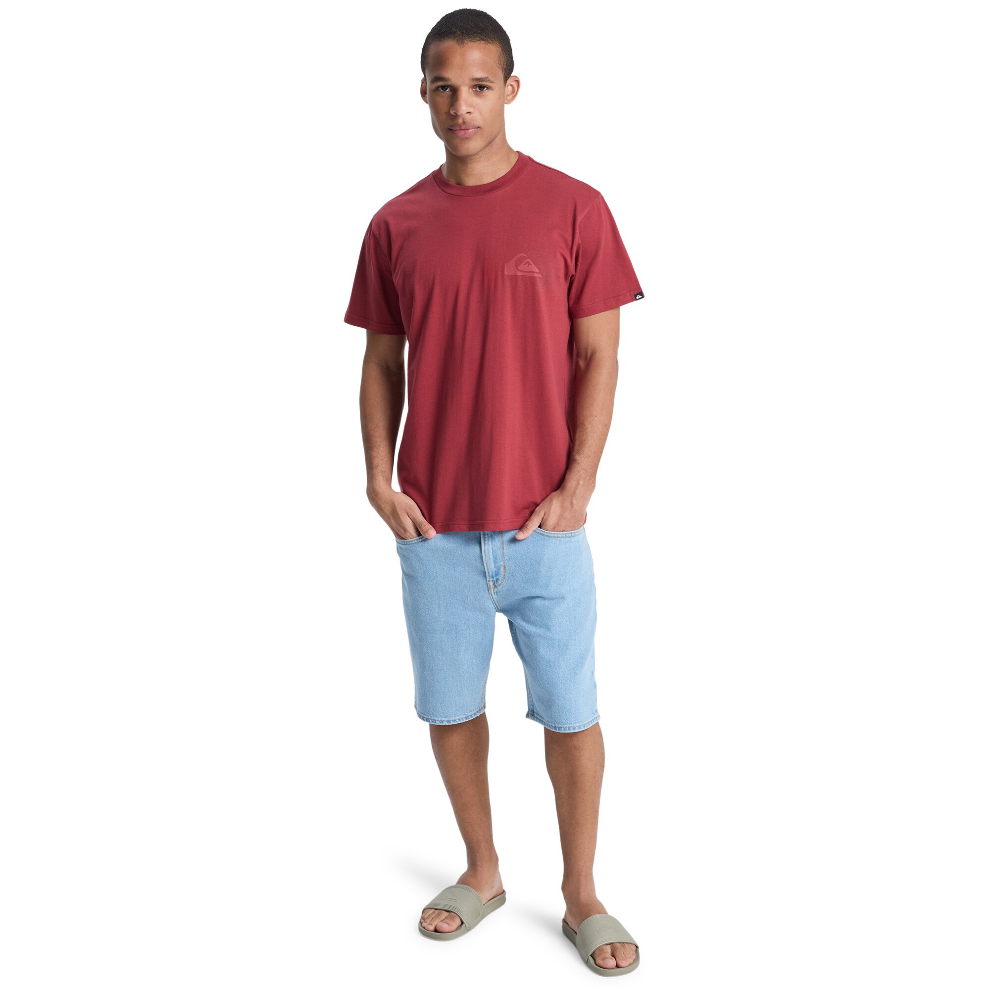 Camiseta de hombre Ev Mini Logo Quiksilver - Rojo Rojo-5