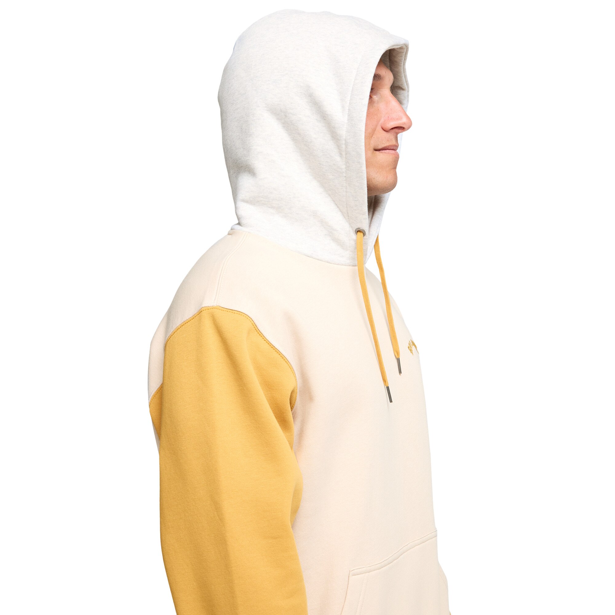 Sudadera de hombre Arch Block Po Billabong - Blanco / Amarillo Blanco / Amarillo-4