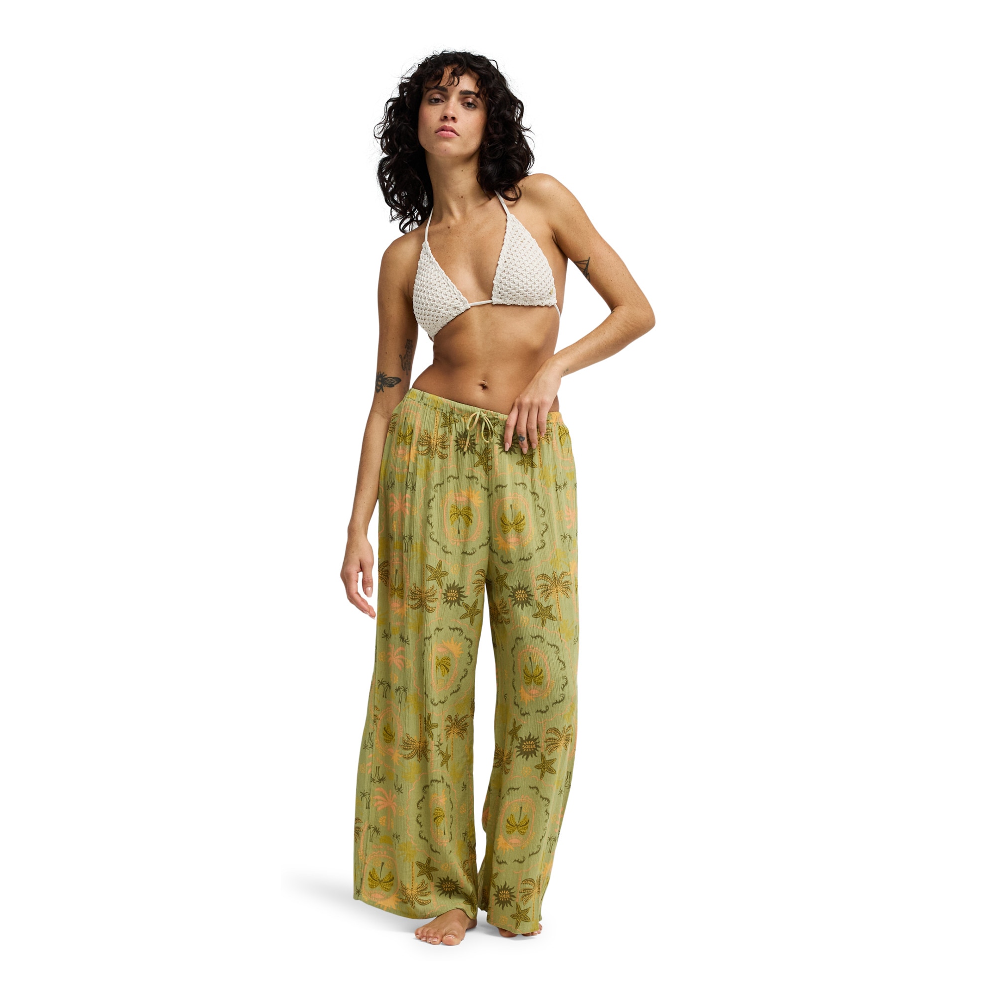 Pantalón de mujer Beach Spirit Billabong - Beige Beige-3