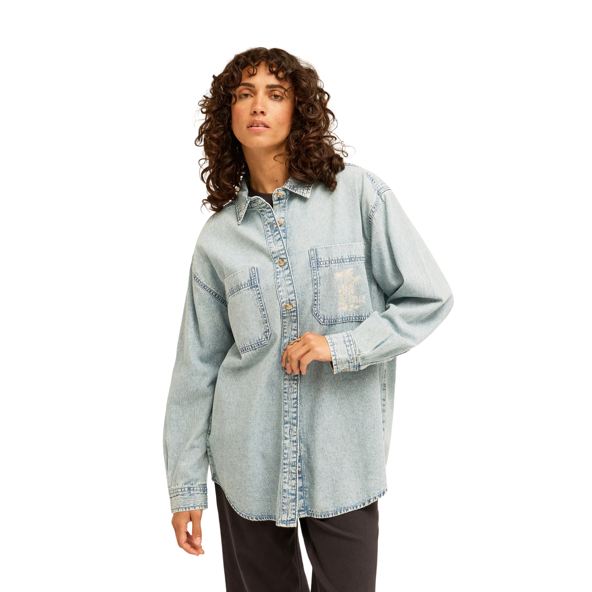 Camisa de mujer Down The Coast Billabong - Azul Azul-1