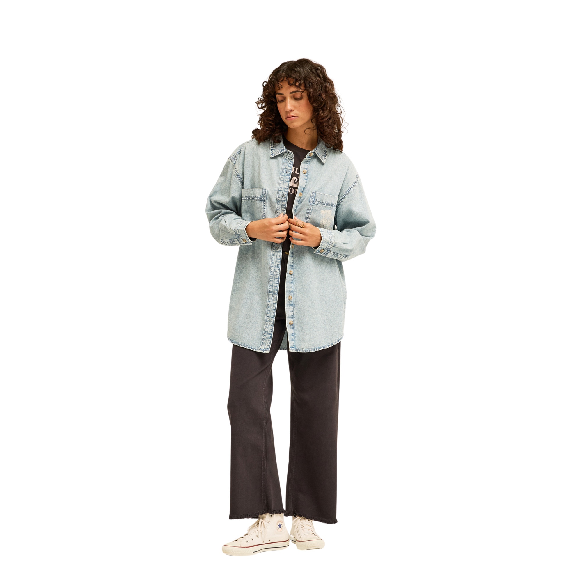 Camisa de mujer Down The Coast Billabong - Azul Azul-3