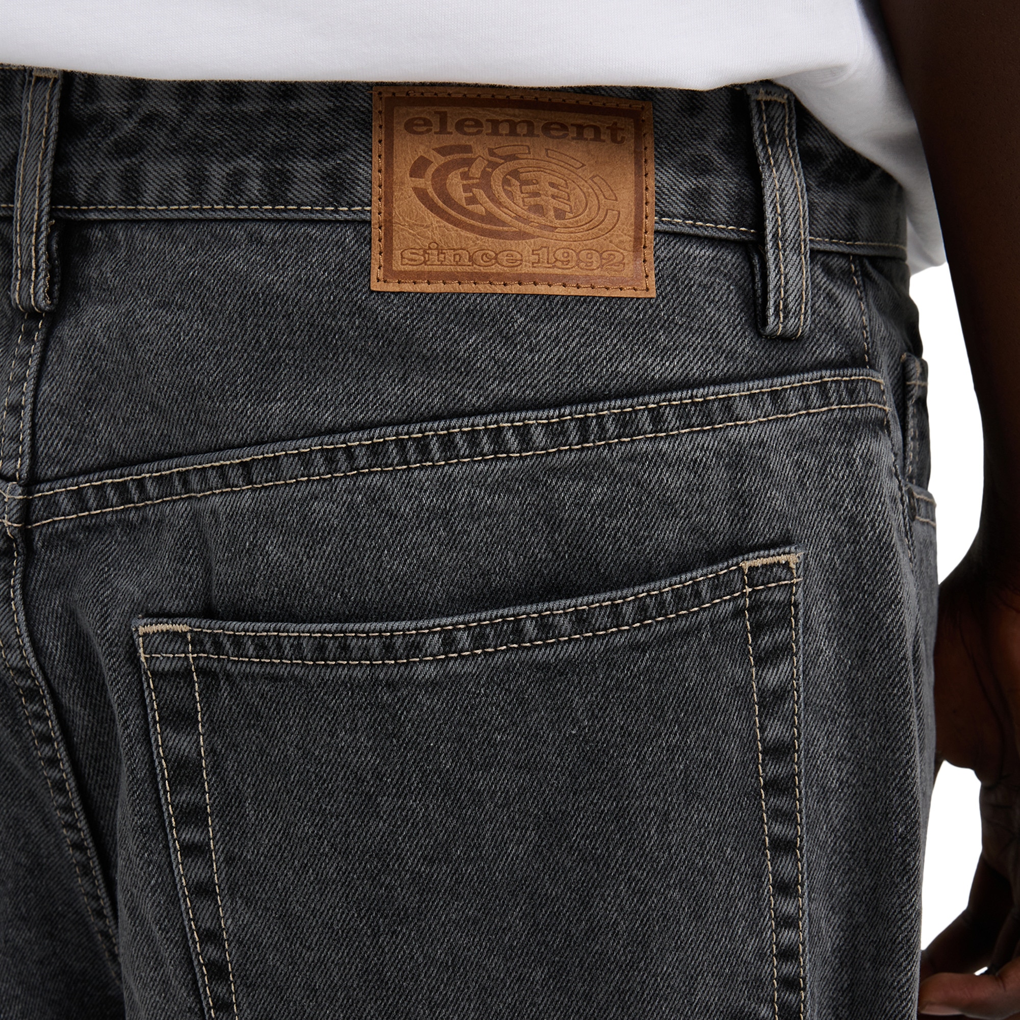 Vaquero de hombre Big 5 Denim Element - Gris Gris-4