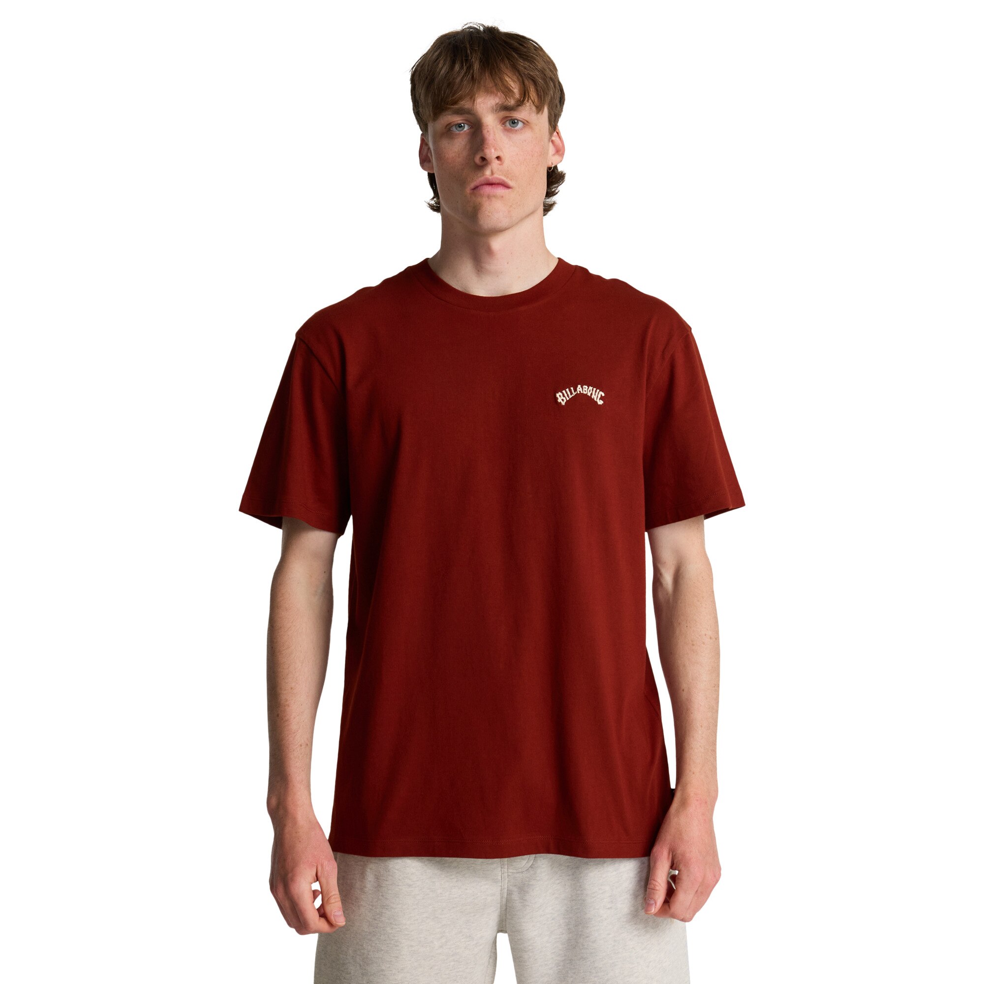 Imagen 0 de Camiseta de hombre Arch Crew Billabong Rojo