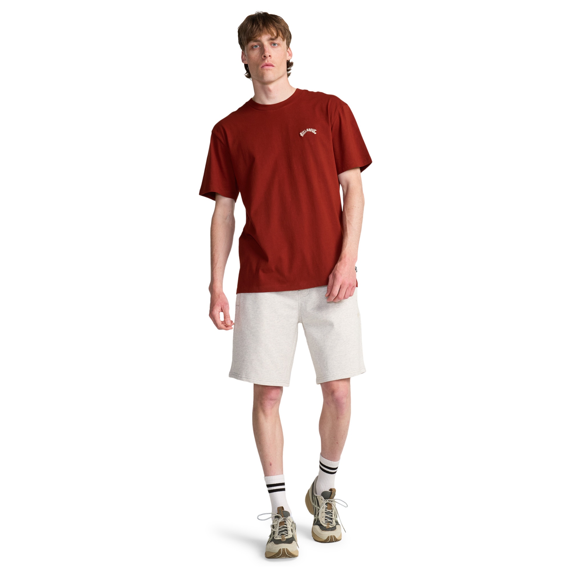 Camiseta de hombre Arch Crew Billabong - Azul Rojo-3