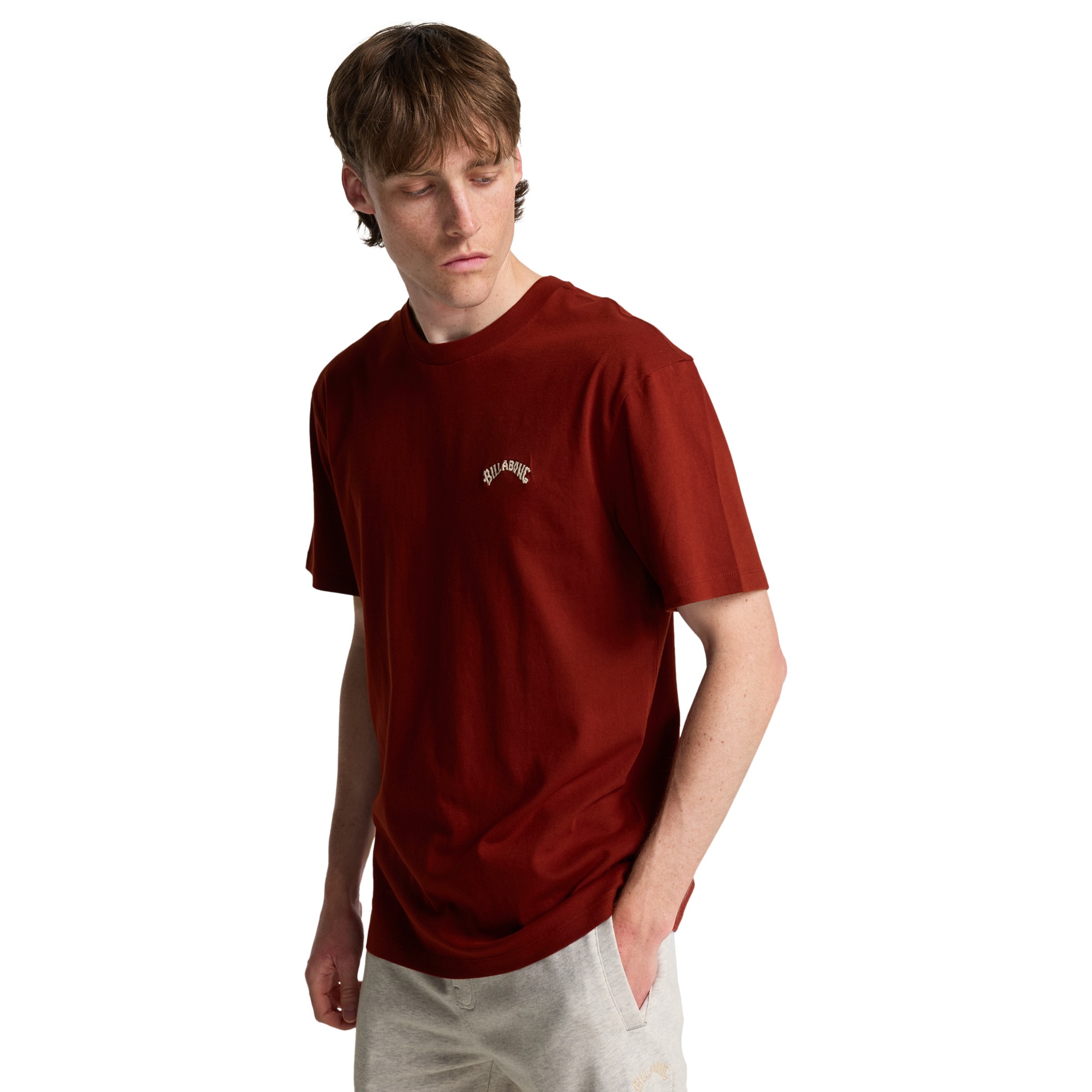 Camiseta de hombre Arch Crew Billabong - Azul Rojo-4