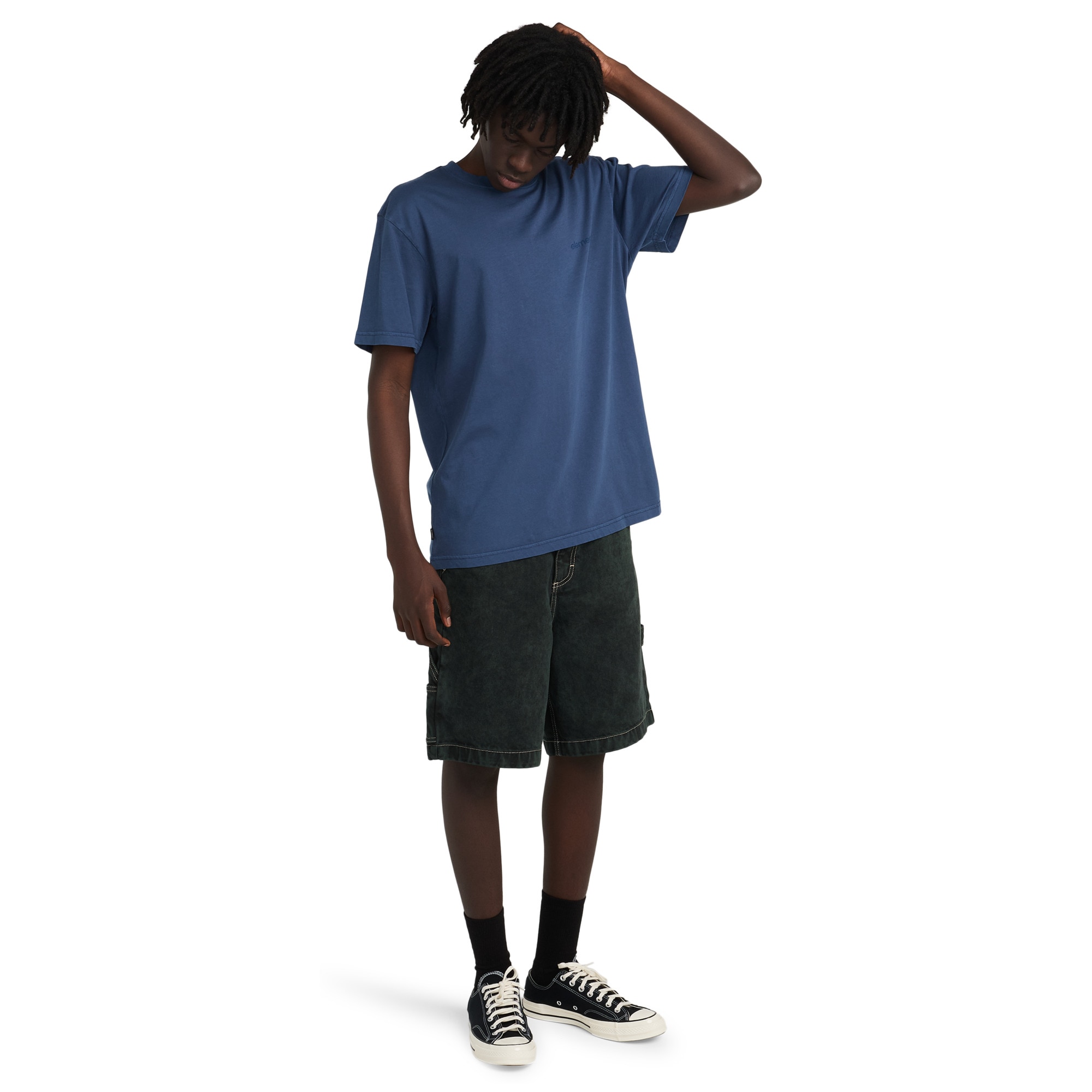 Camiseta de hombre Lowcase Pigment Element - Azul oscuro Azul oscuro-4