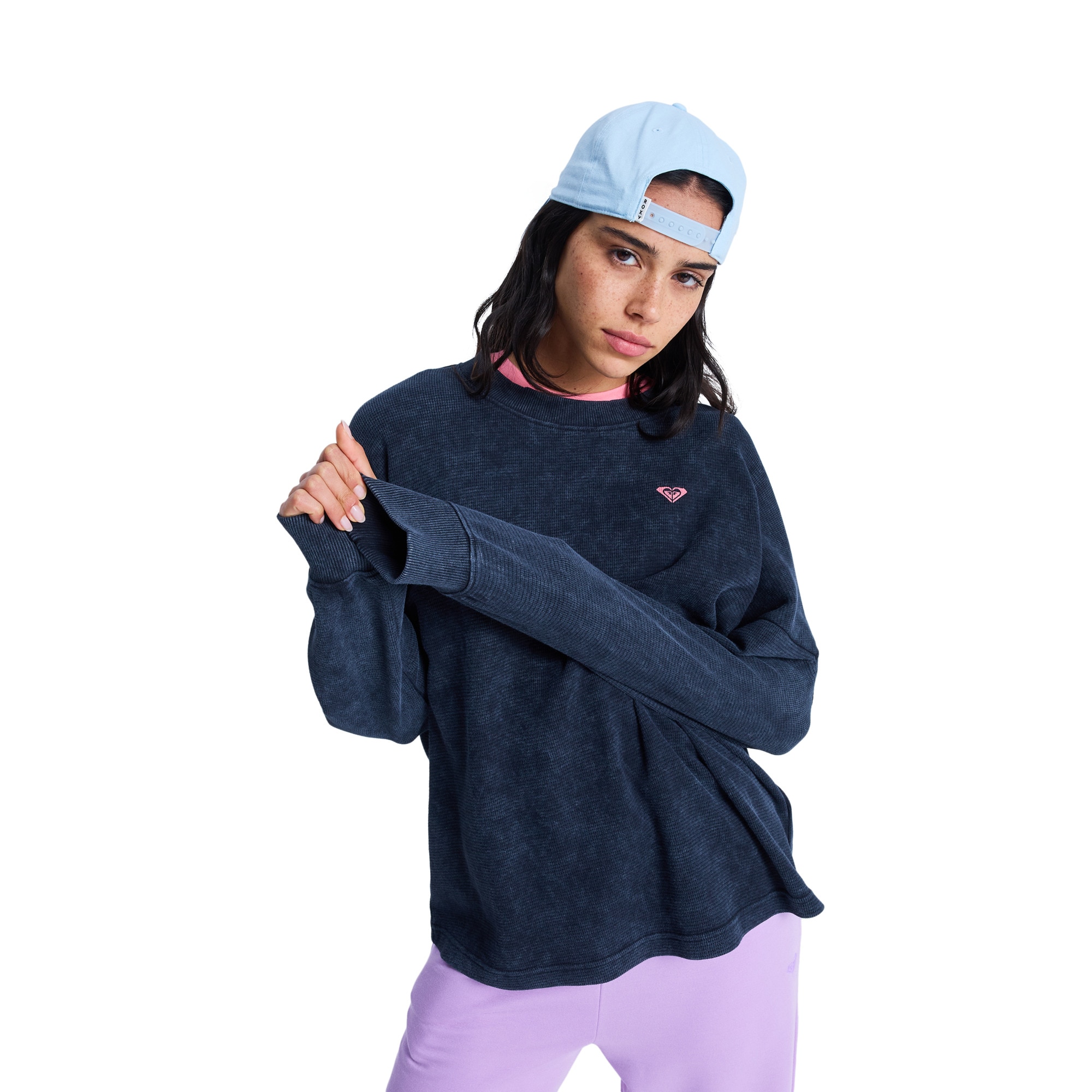 Camiseta de mujer Eastside Midweight Roxy - Negro Negro-1