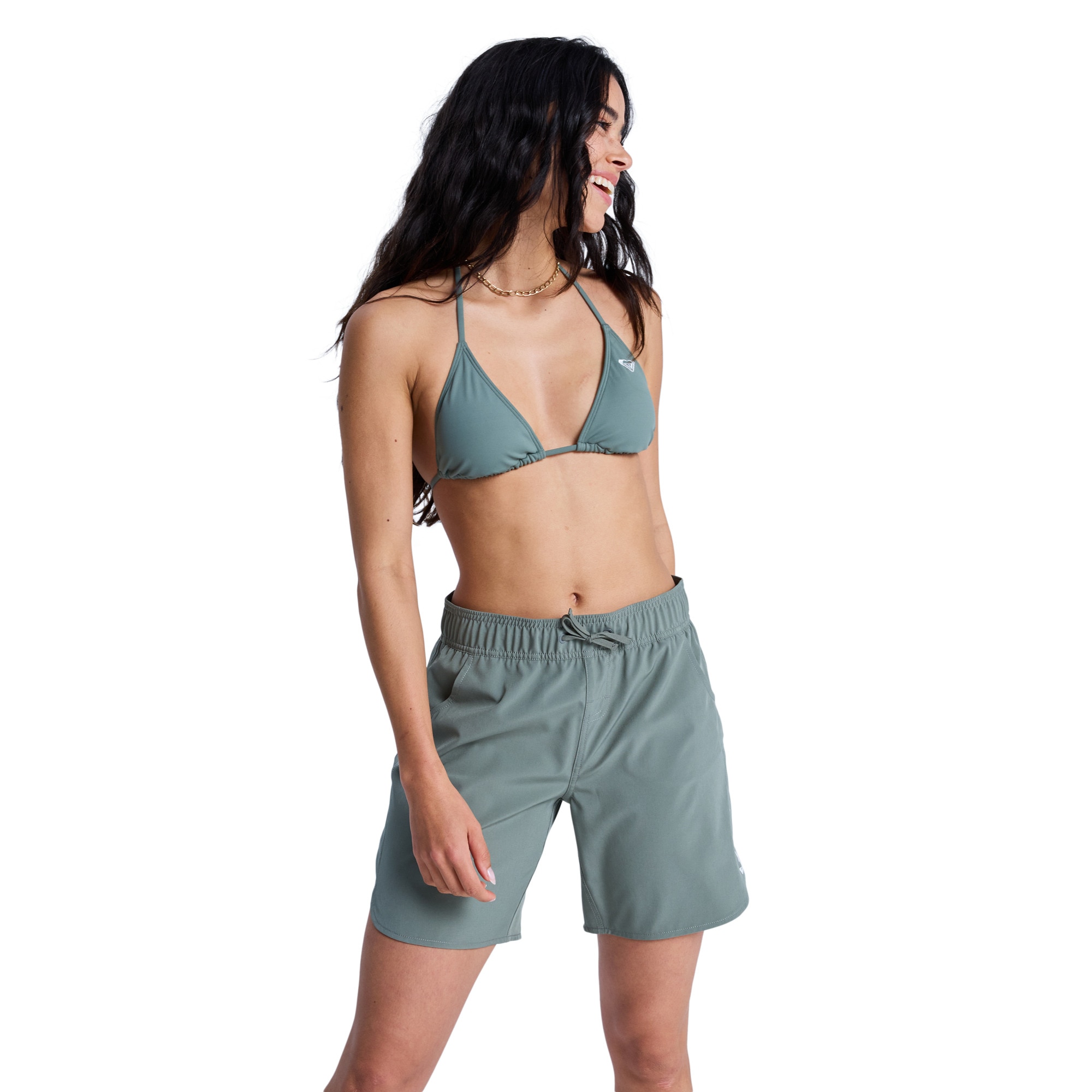 Bañador de mujer Roxy Wave 7" Roxy - Gris Gris-1