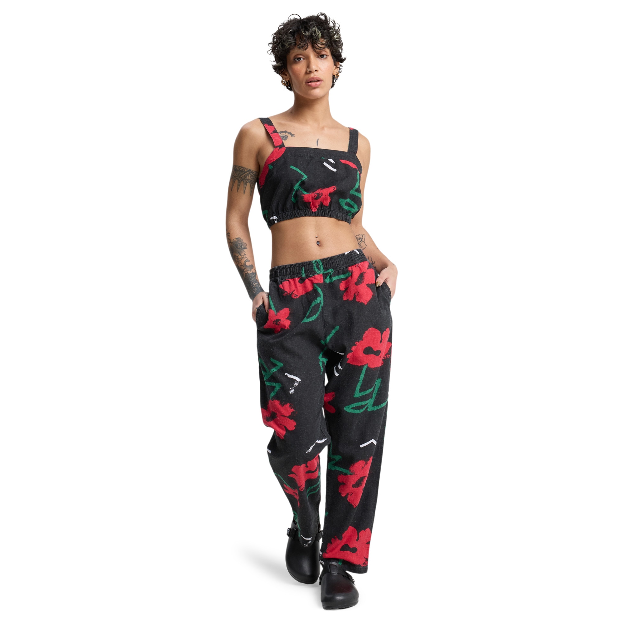 Pantalón de mujer Lomas Hemp Quiksilver - Negro Negro-5